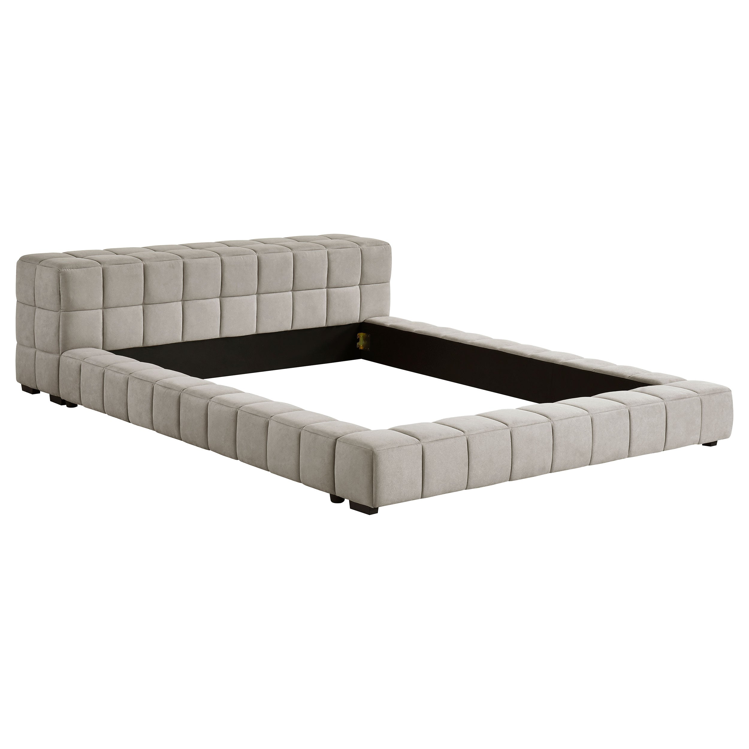 Trinity Upholstered  Platform Bed Green