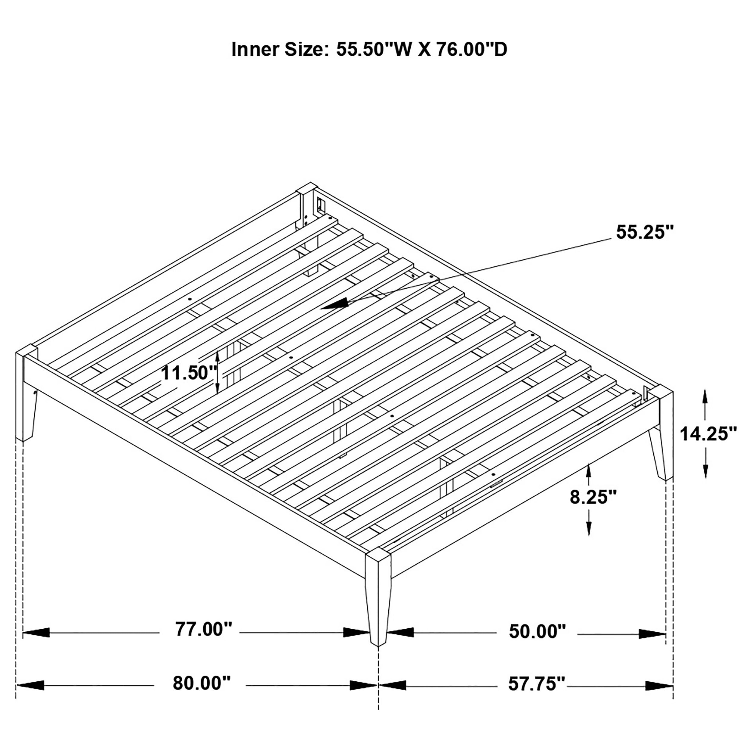 Hounslow Universal Platform Bed Black