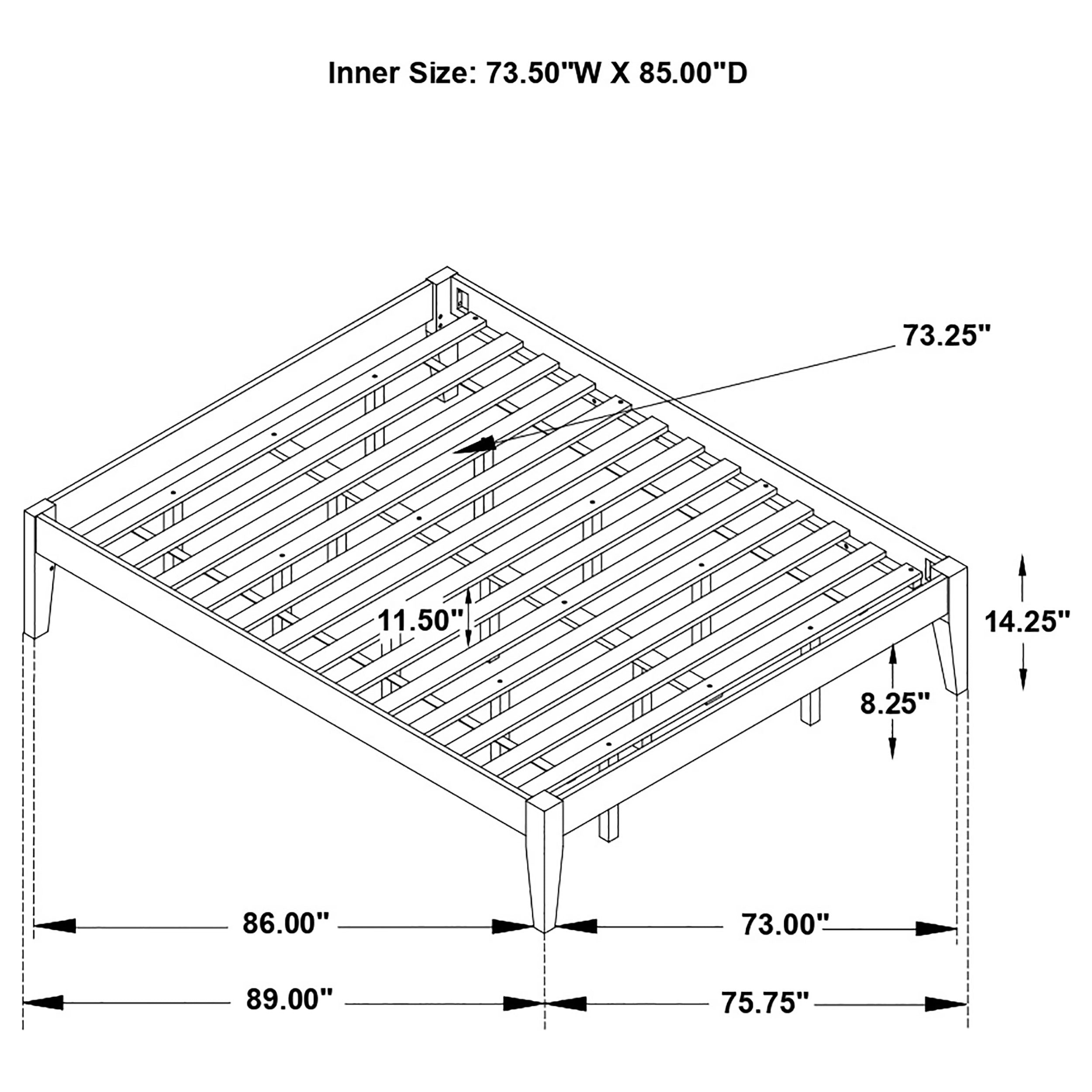 Hounslow Universal Platform Bed Black