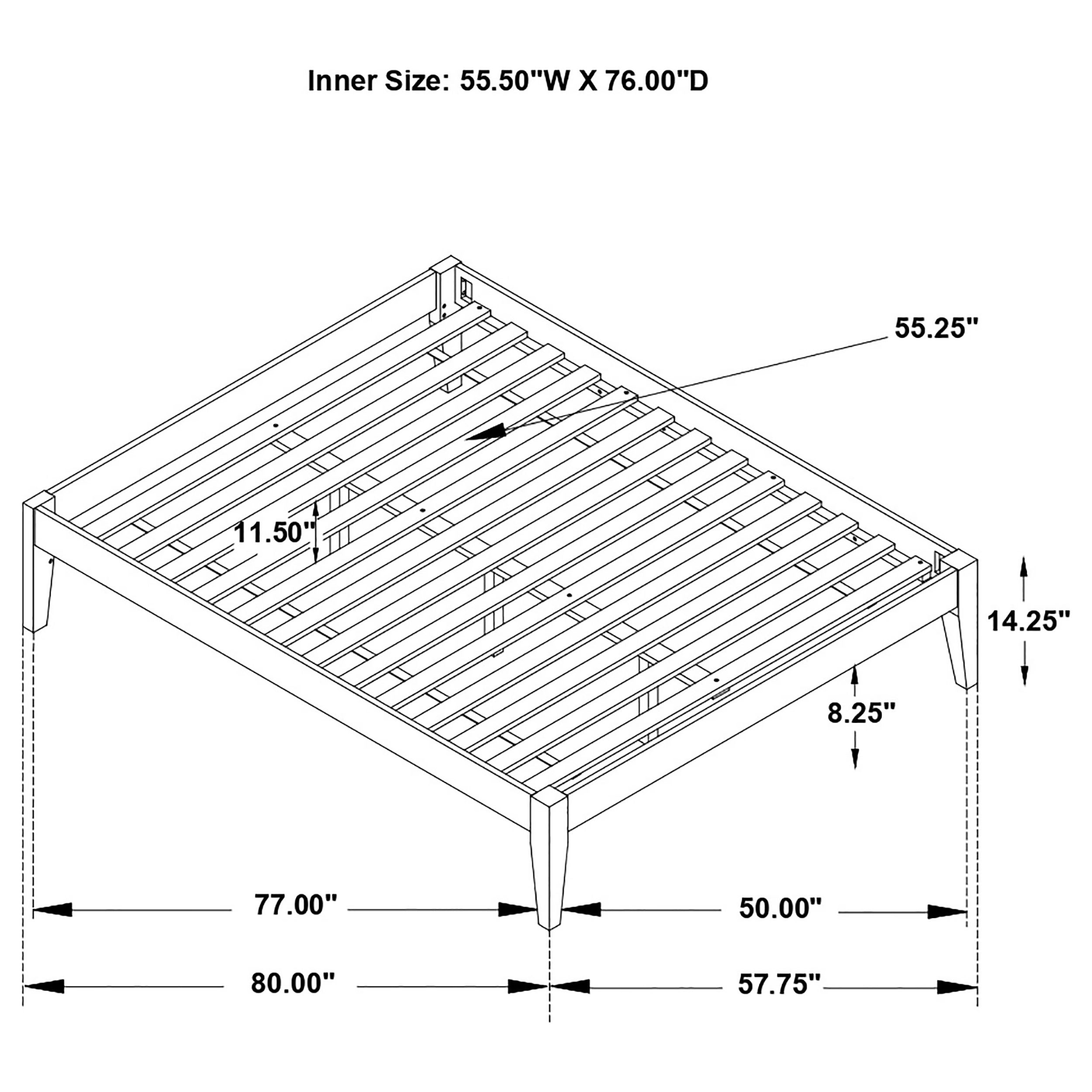 Hounslow Universal Platform Bed Black
