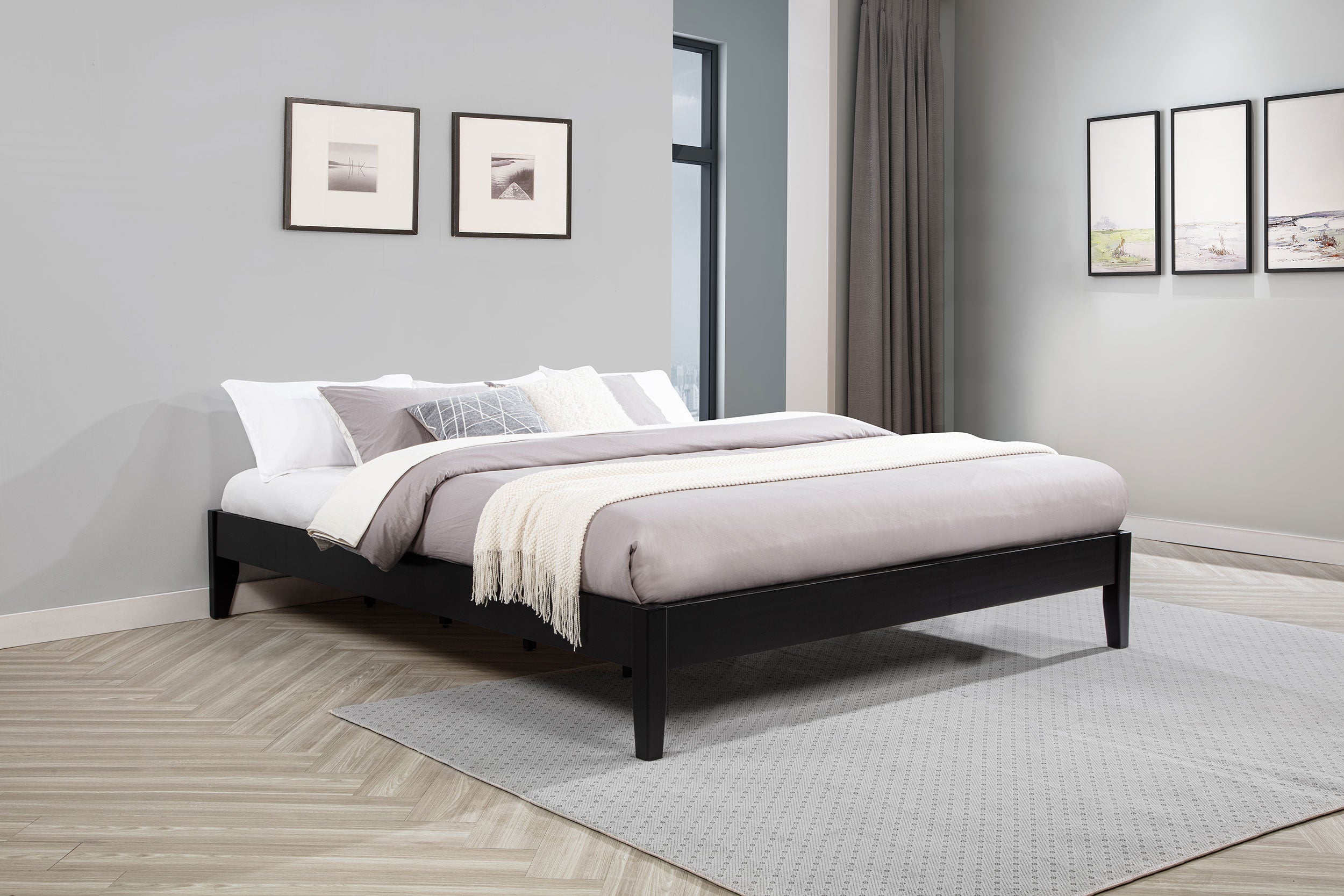 Hounslow Universal Platform Bed Black