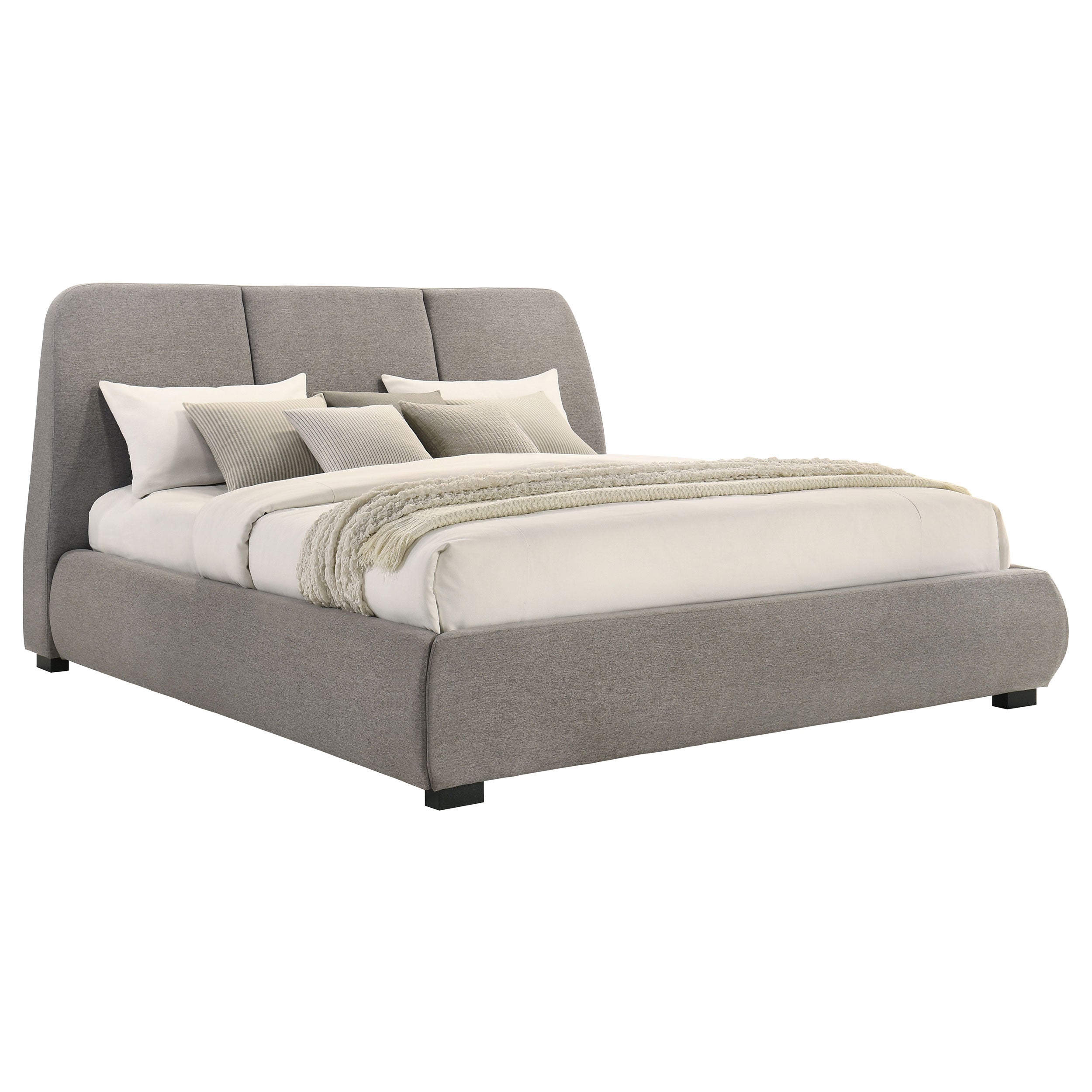 Mokena 46-inch Upholstered  Platform Bed