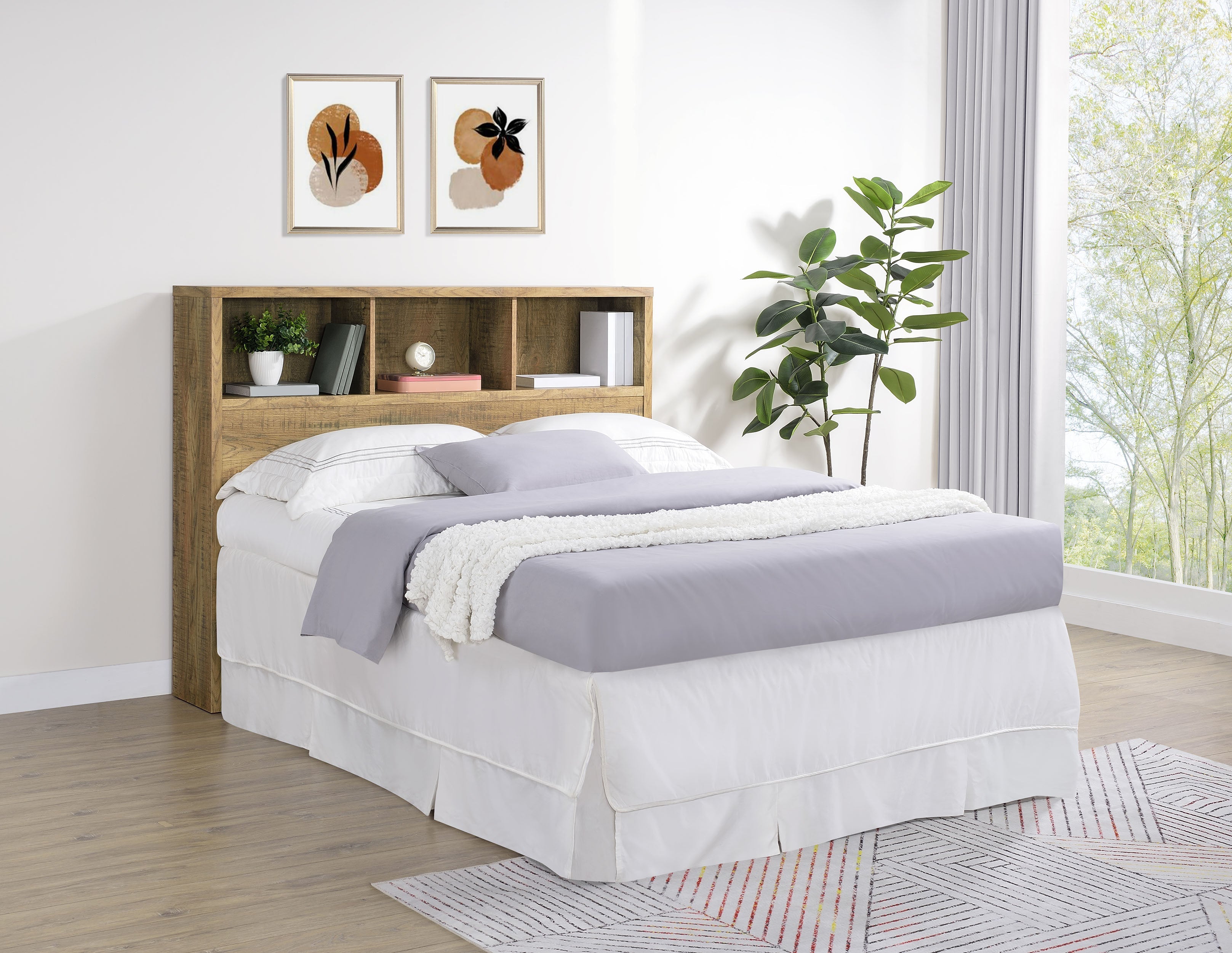 Westpark 49-inch Bookcase Headboard Black