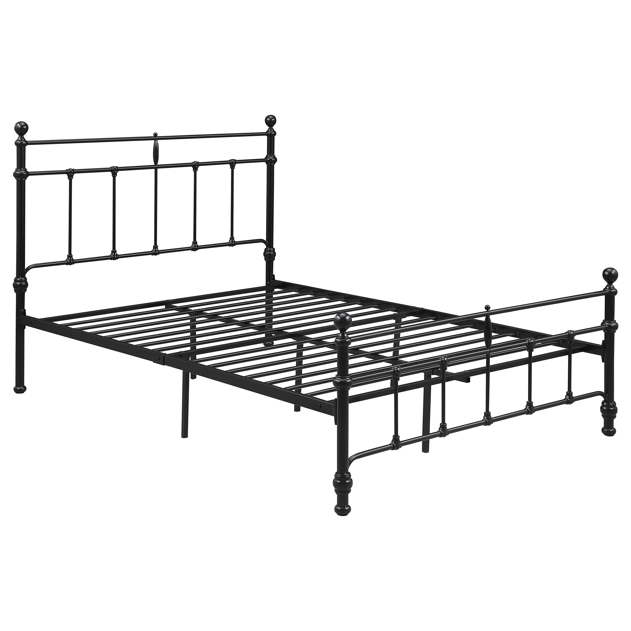 Novak 48-inch Metal  Open Frame Bed Matte Black