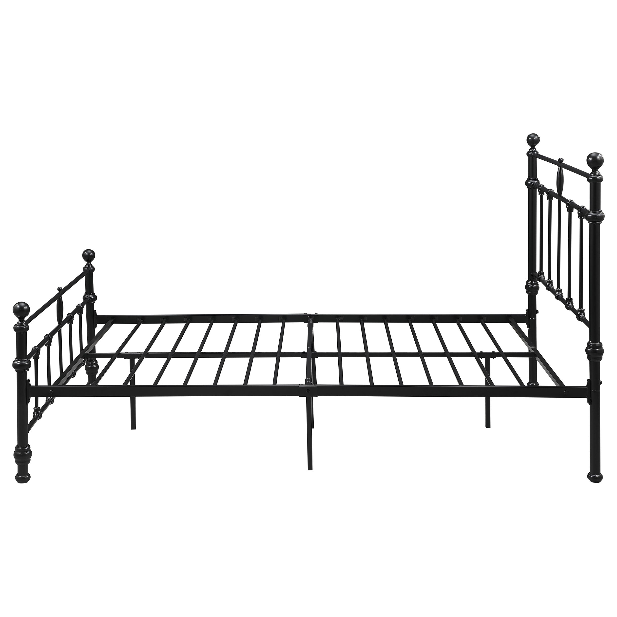 Novak 48-inch Metal  Open Frame Bed Matte Black
