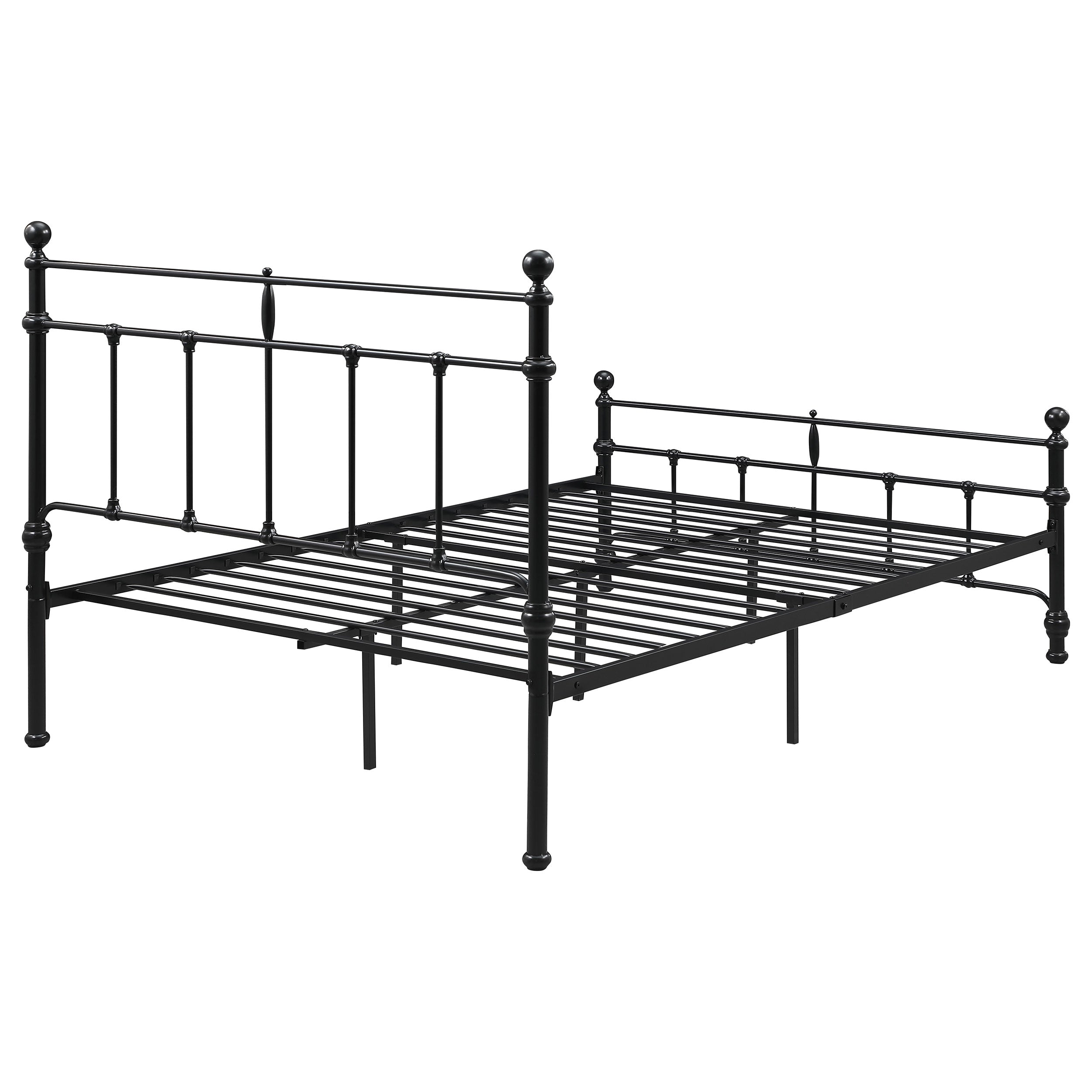 Novak 48-inch Metal  Open Frame Bed Matte Black