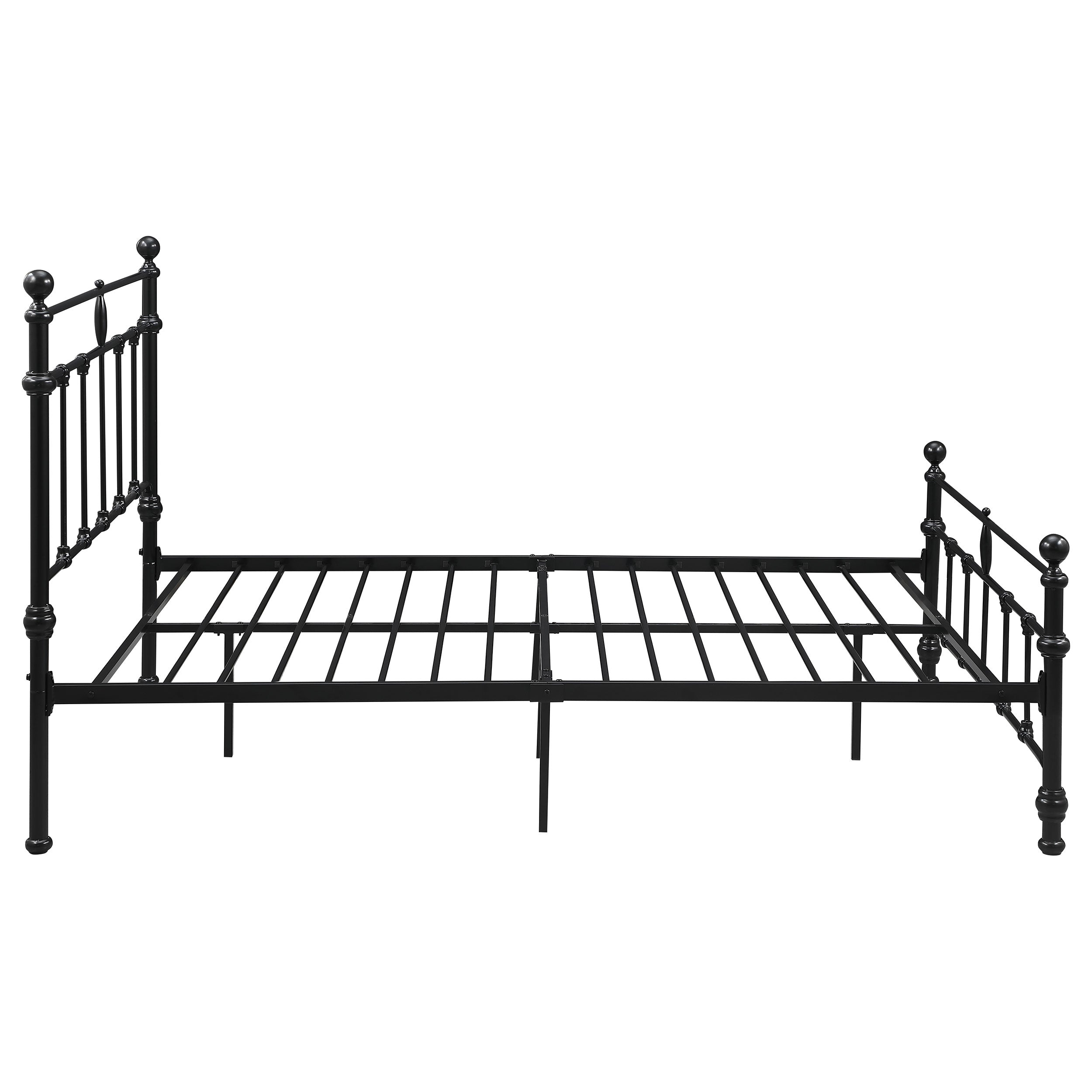 Novak 48-inch Metal  Open Frame Bed Matte Black