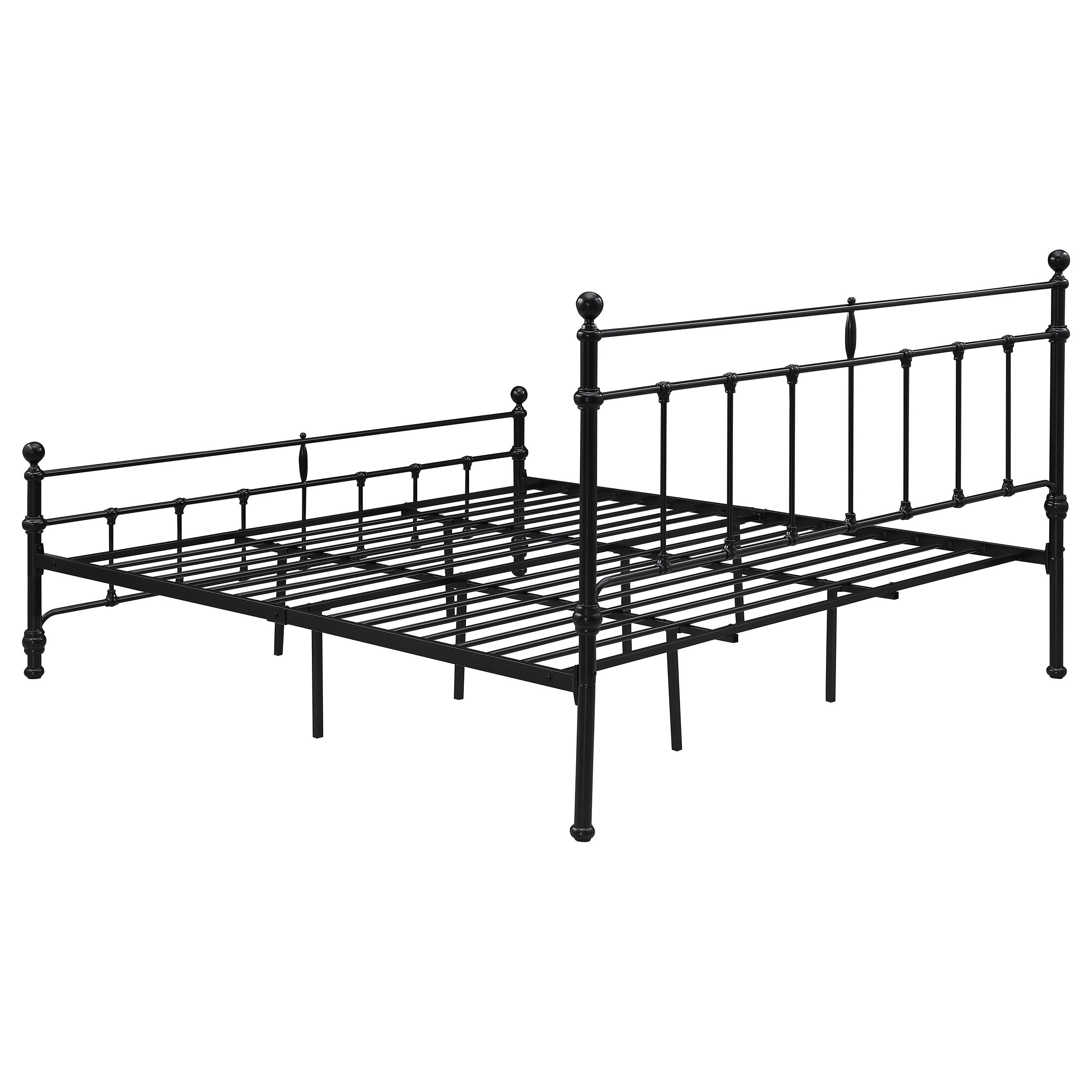 Novak 48-inch Metal  Open Frame Bed Matte Black