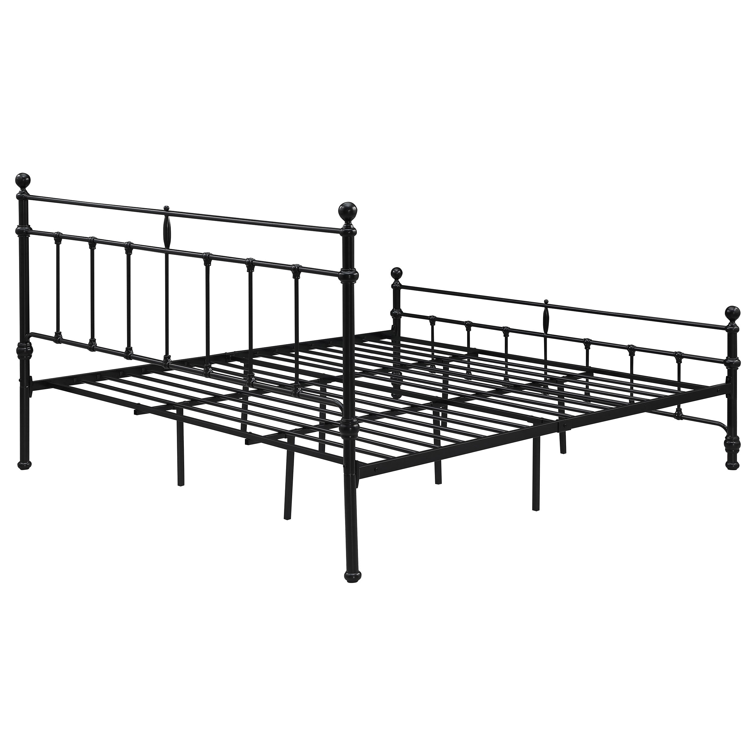 Novak 48-inch Metal  Open Frame Bed Matte Black