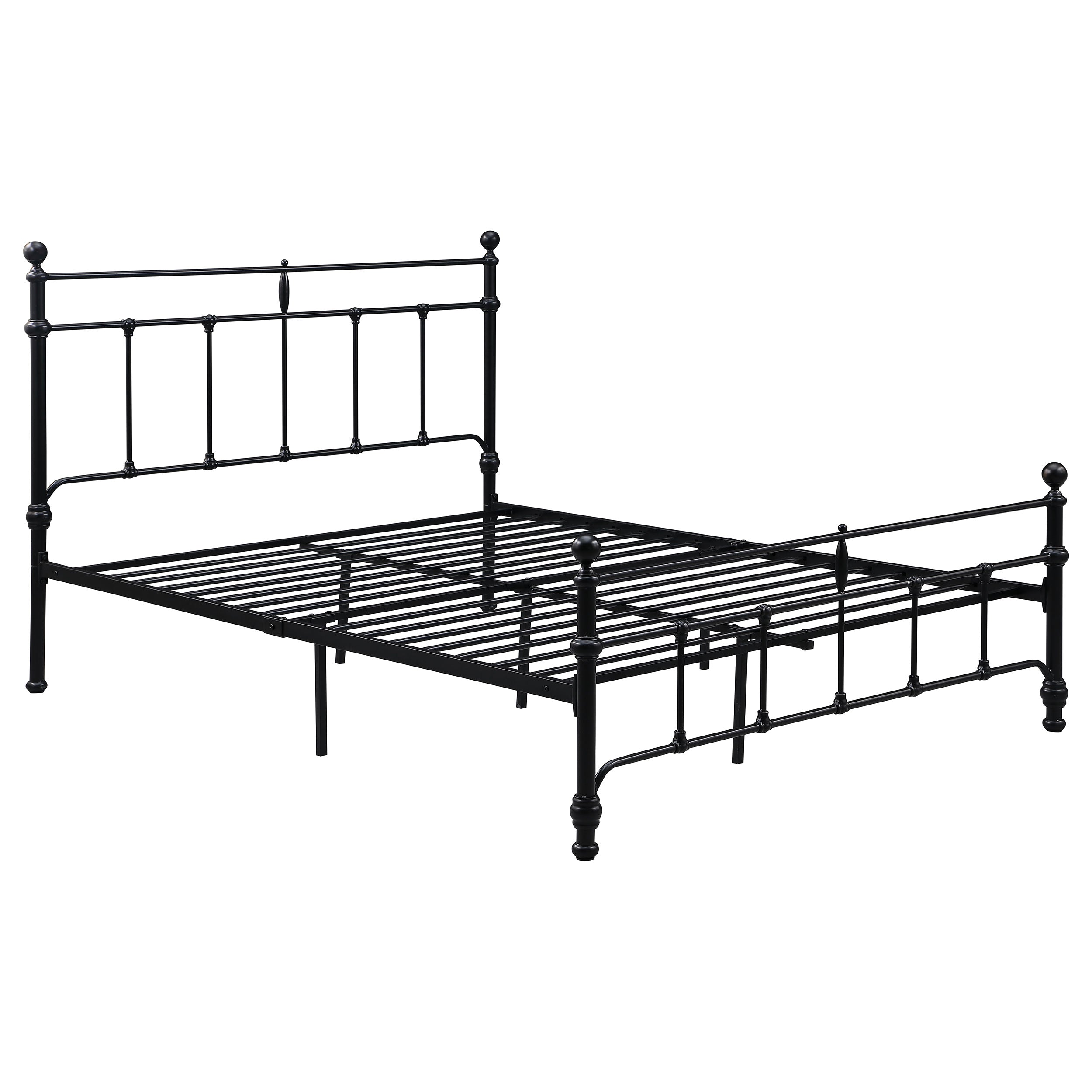 Novak 48-inch Metal  Open Frame Bed Matte Black