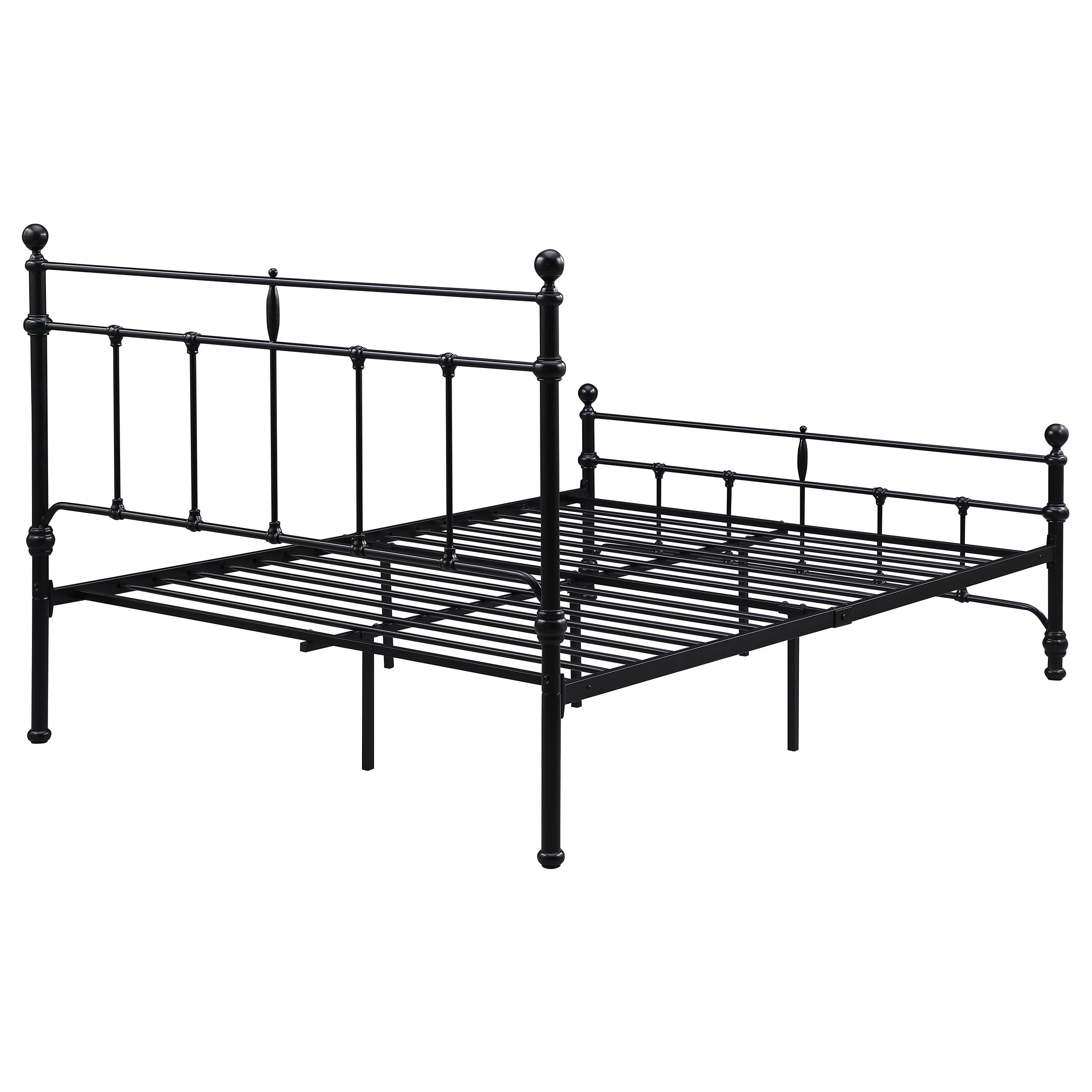 Novak 48-inch Metal  Open Frame Bed Matte Black