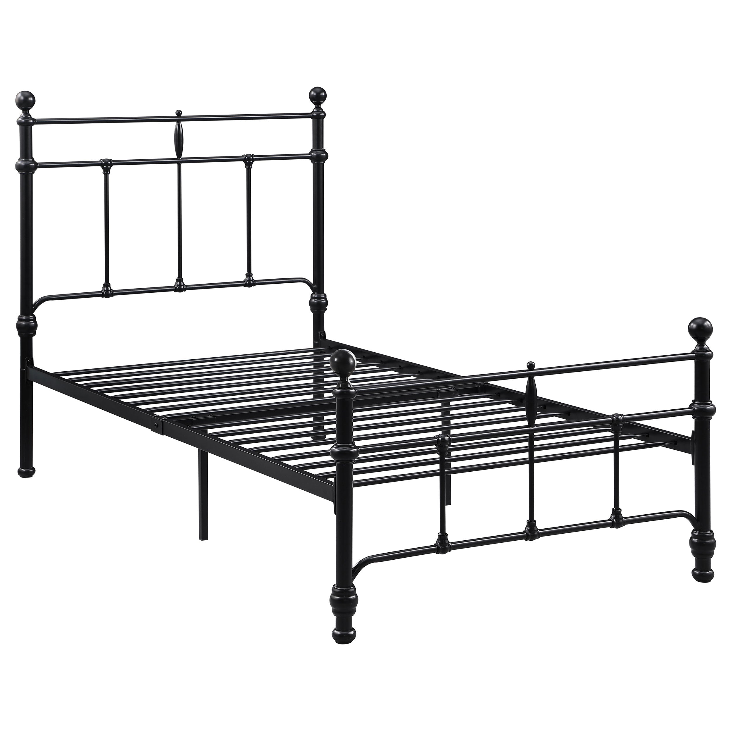 Novak 48-inch Metal  Open Frame Bed Matte Black