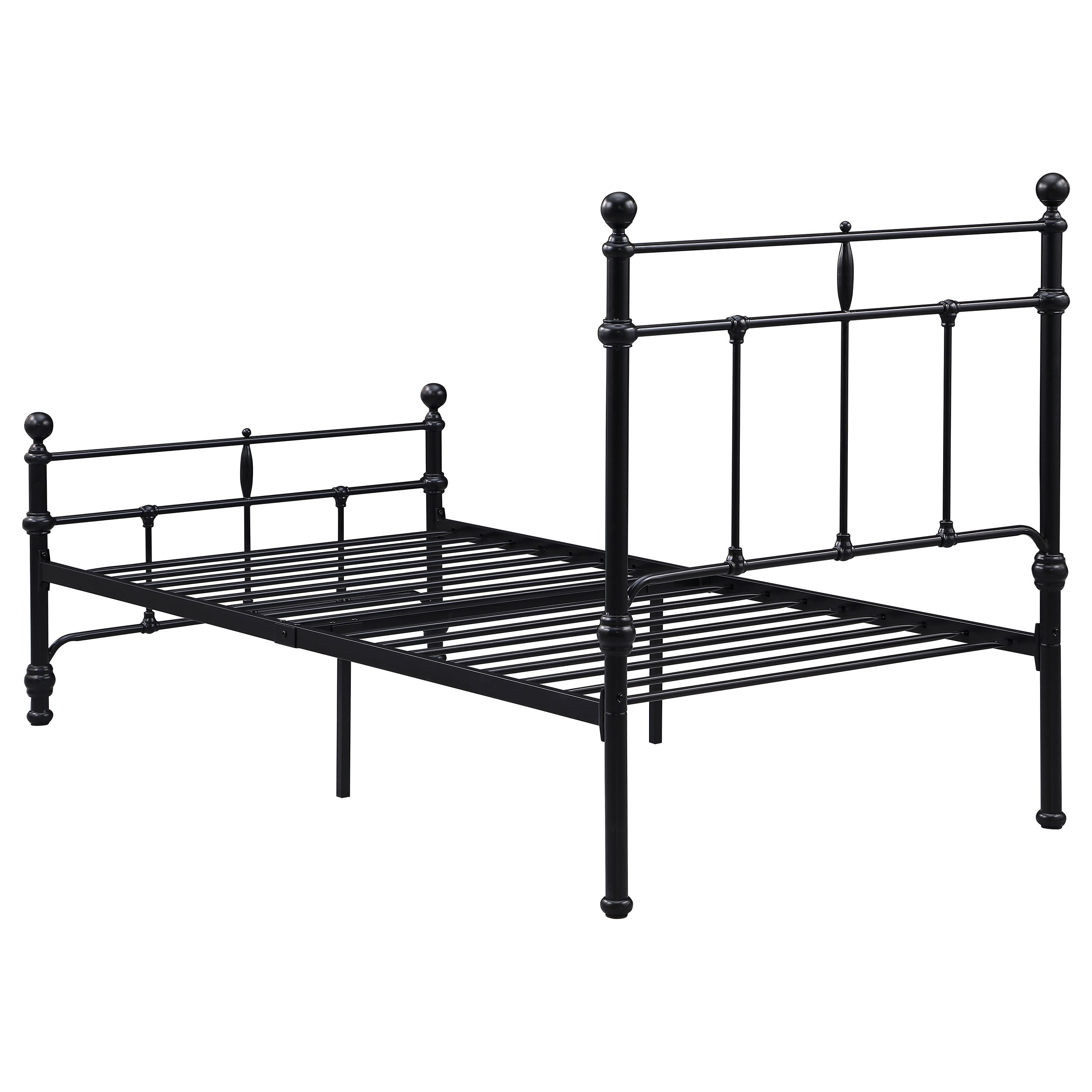 Novak 48-inch Metal  Open Frame Bed Matte Black