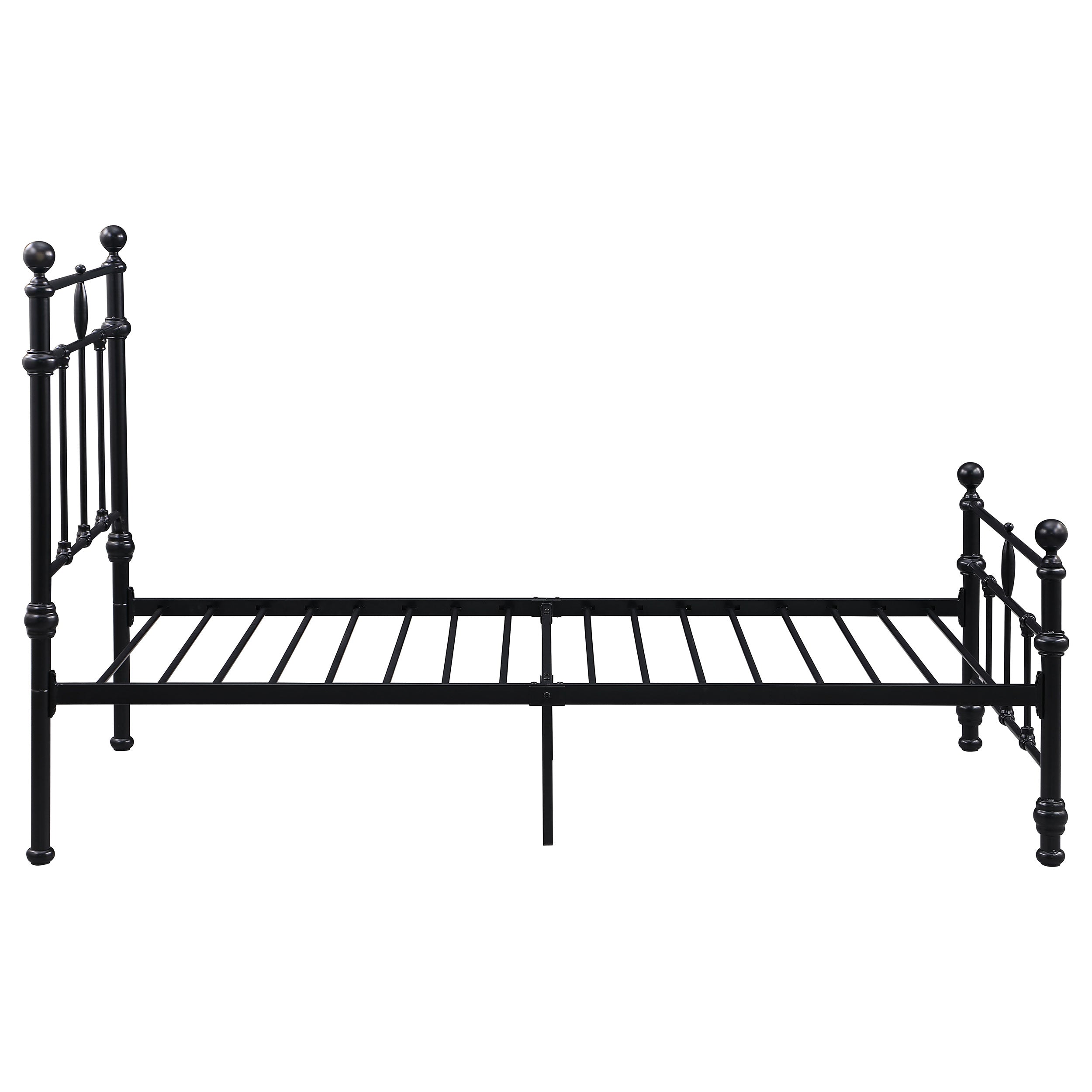 Novak 48-inch Metal  Open Frame Bed Matte Black