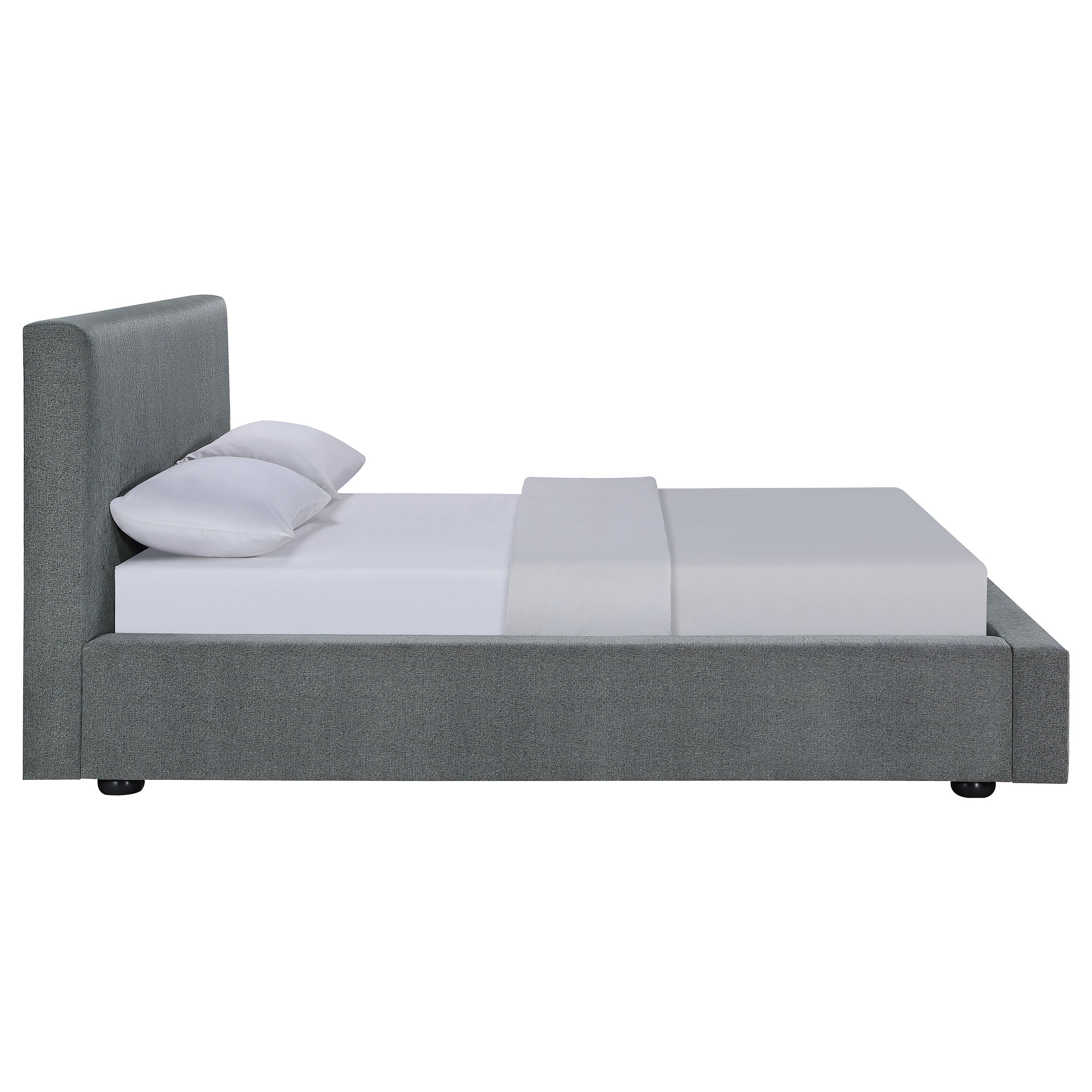 Gregory Upholstered Panel Bed Graphite