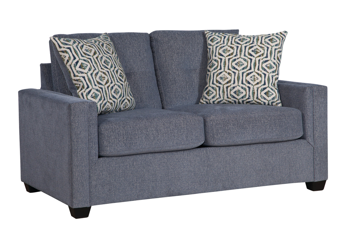 North Denim Loveseat