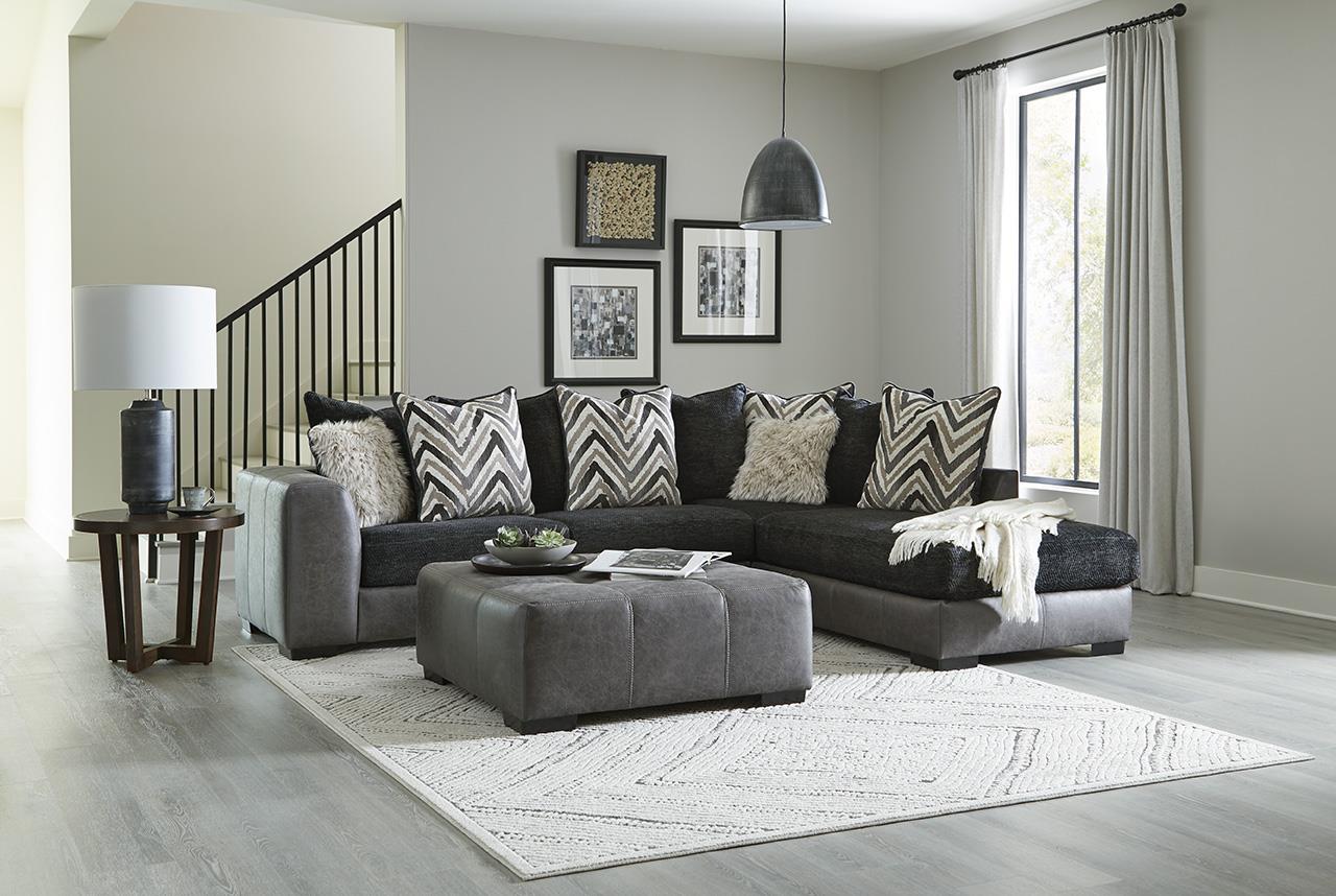 Zaftig Ebony Sectional