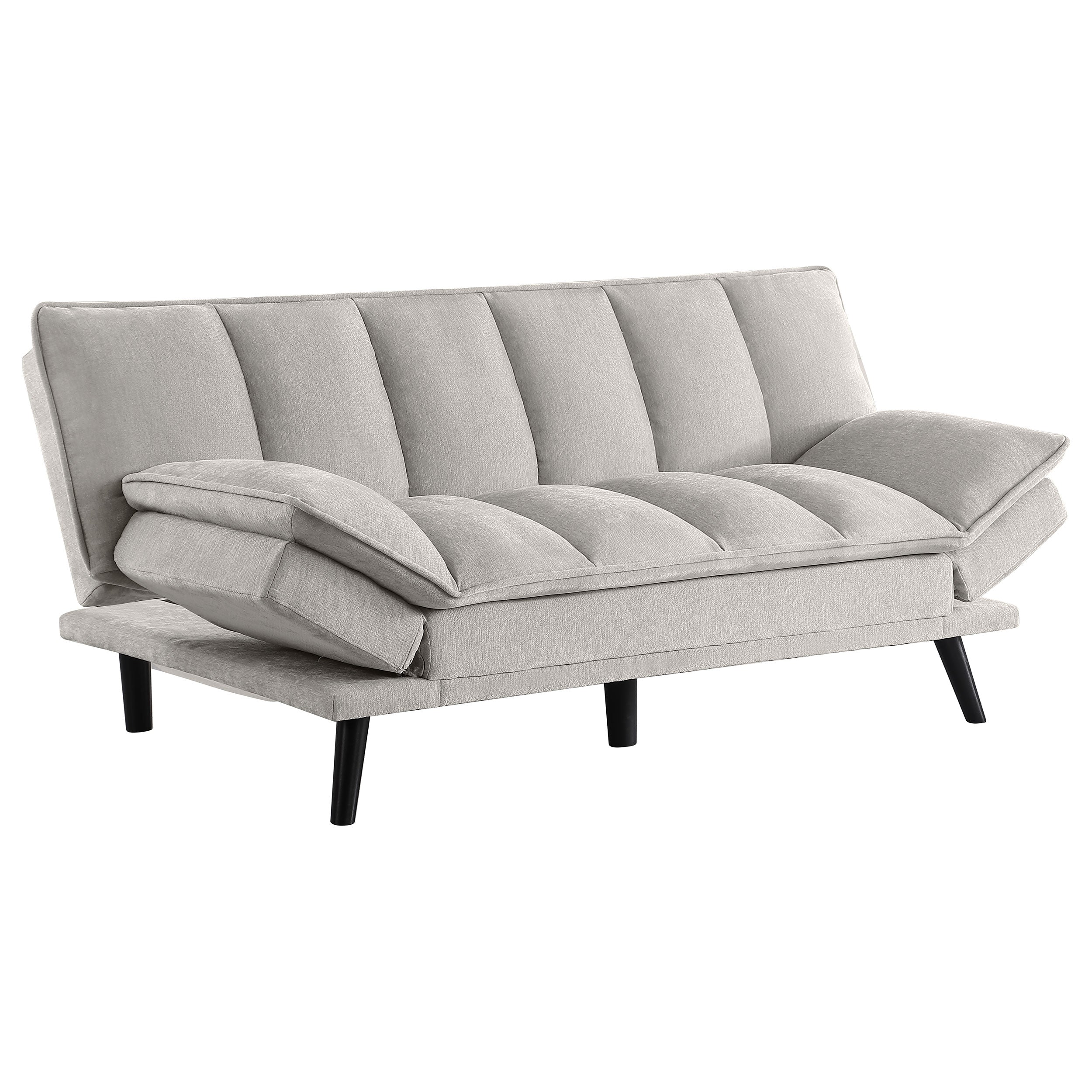 Laredo Upholstered Tufted Convertible Sofa Bed Grey