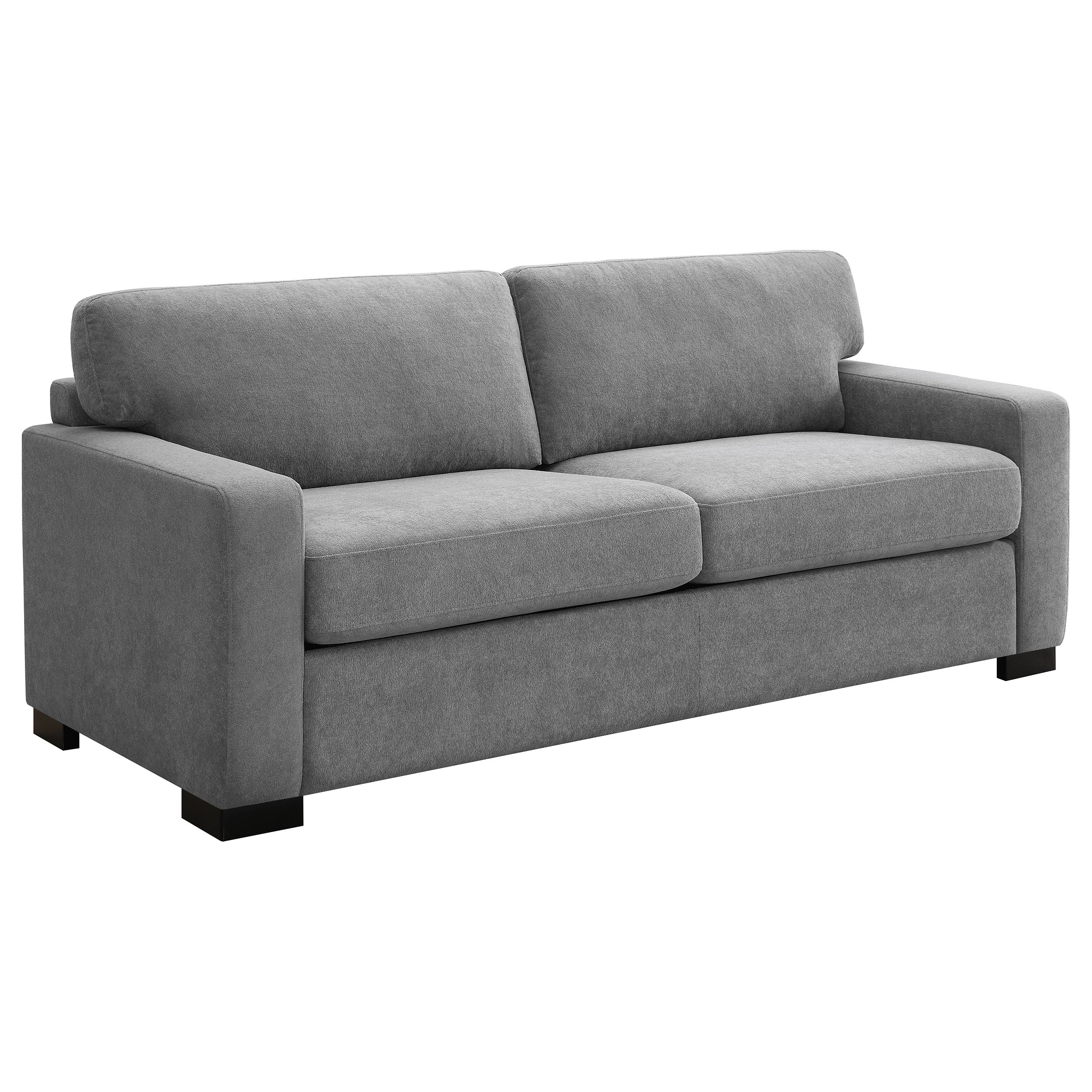 Simpson Upholstered Sofa Sleeper with  Mattress Grey