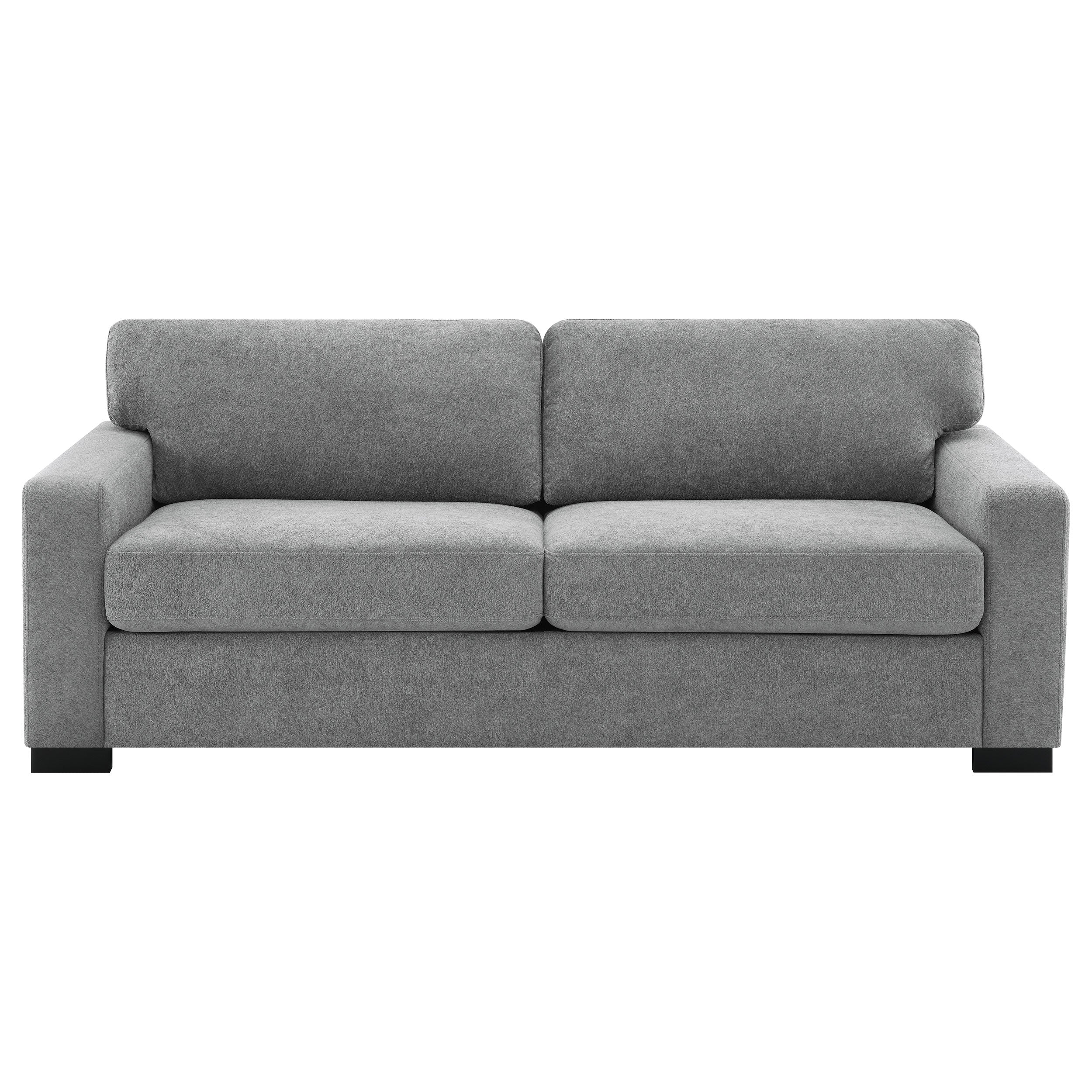Simpson Upholstered Sofa Sleeper with  Mattress Grey