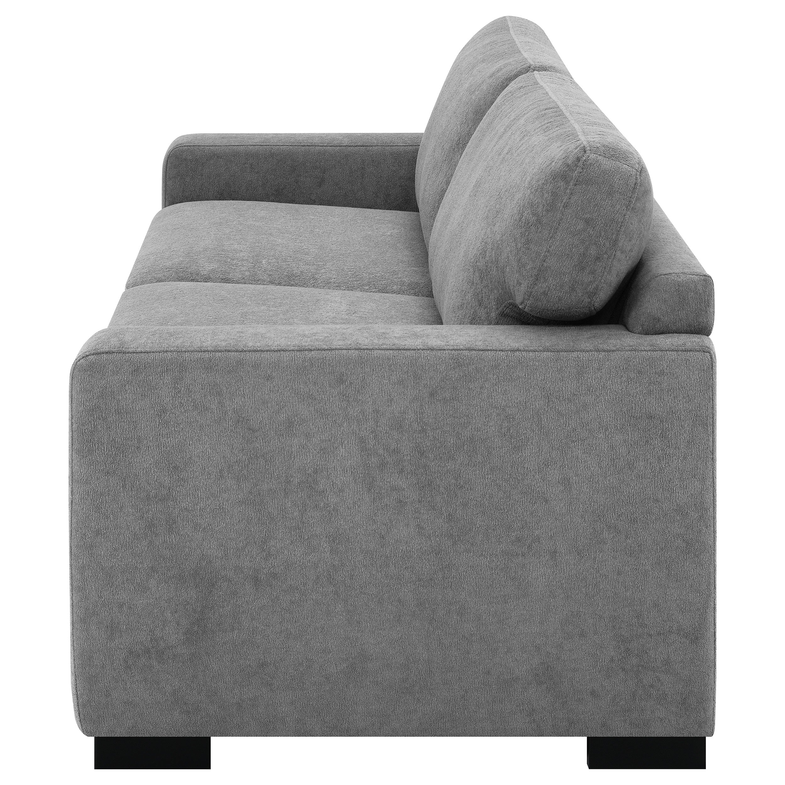Simpson Upholstered Sofa Sleeper with  Mattress Grey