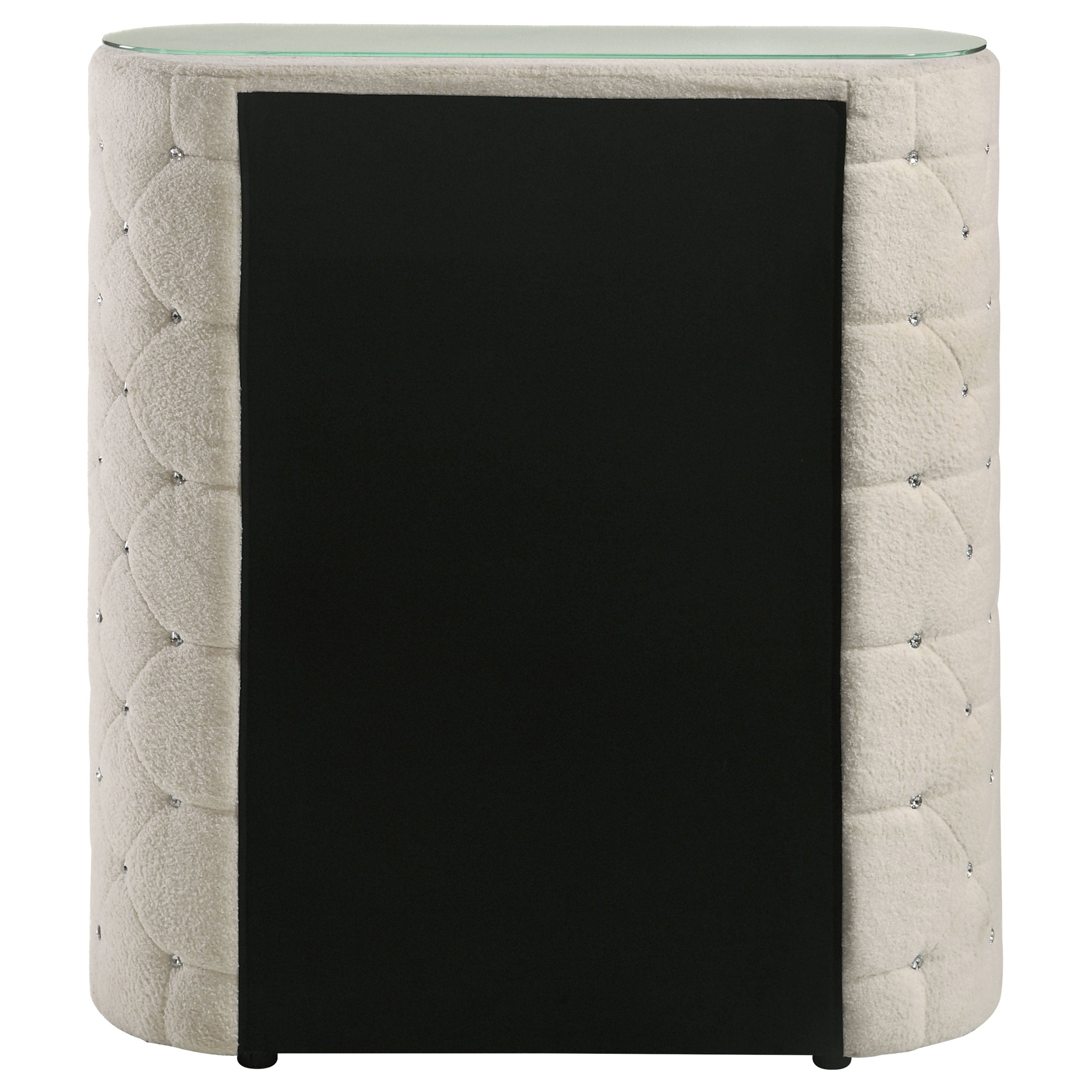 Sonya 5-drawer Upholstered Bedroom Chest of Drawers Ivory