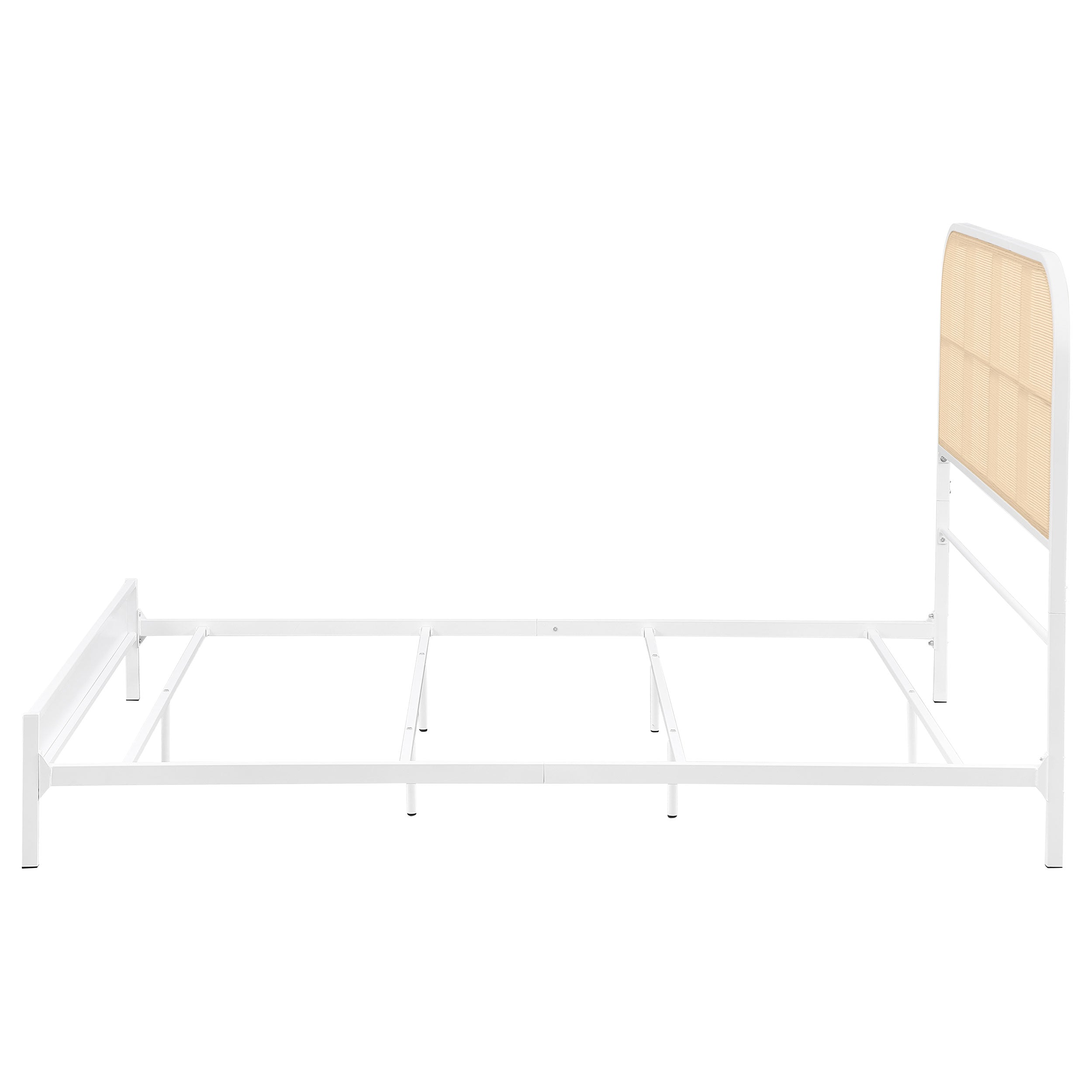 Amherst Radio Weave Rattan Metal Bed Black