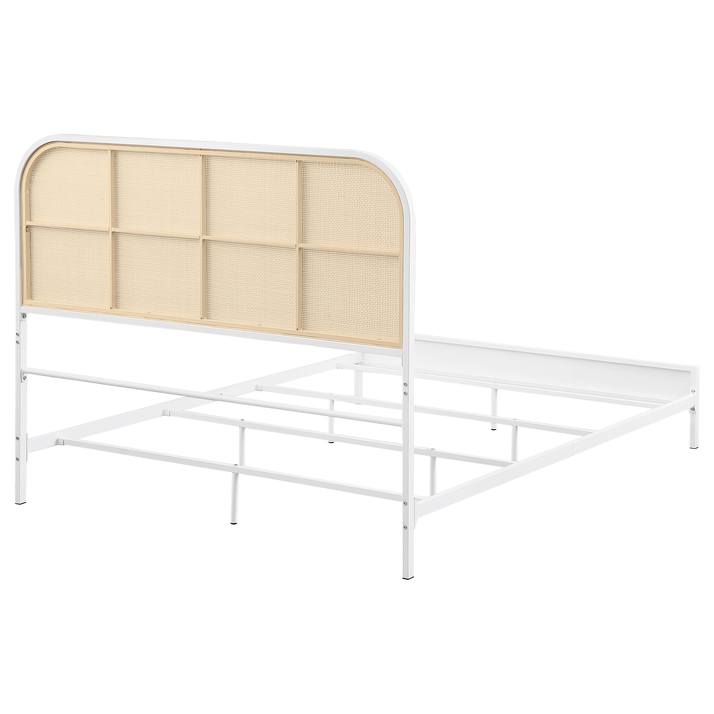 Amherst Radio Weave Rattan Metal Bed Black