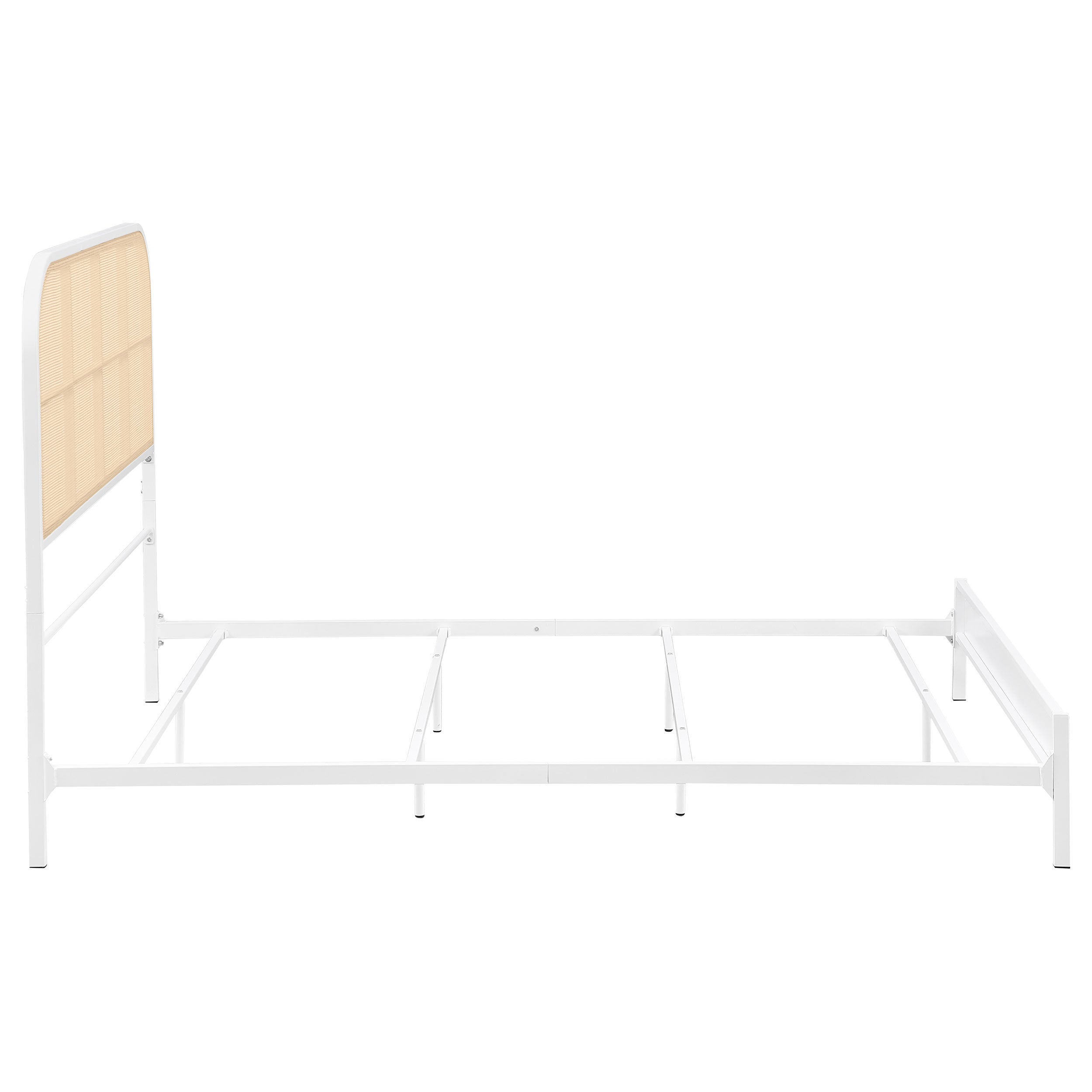 Amherst Radio Weave Rattan Metal Bed Black