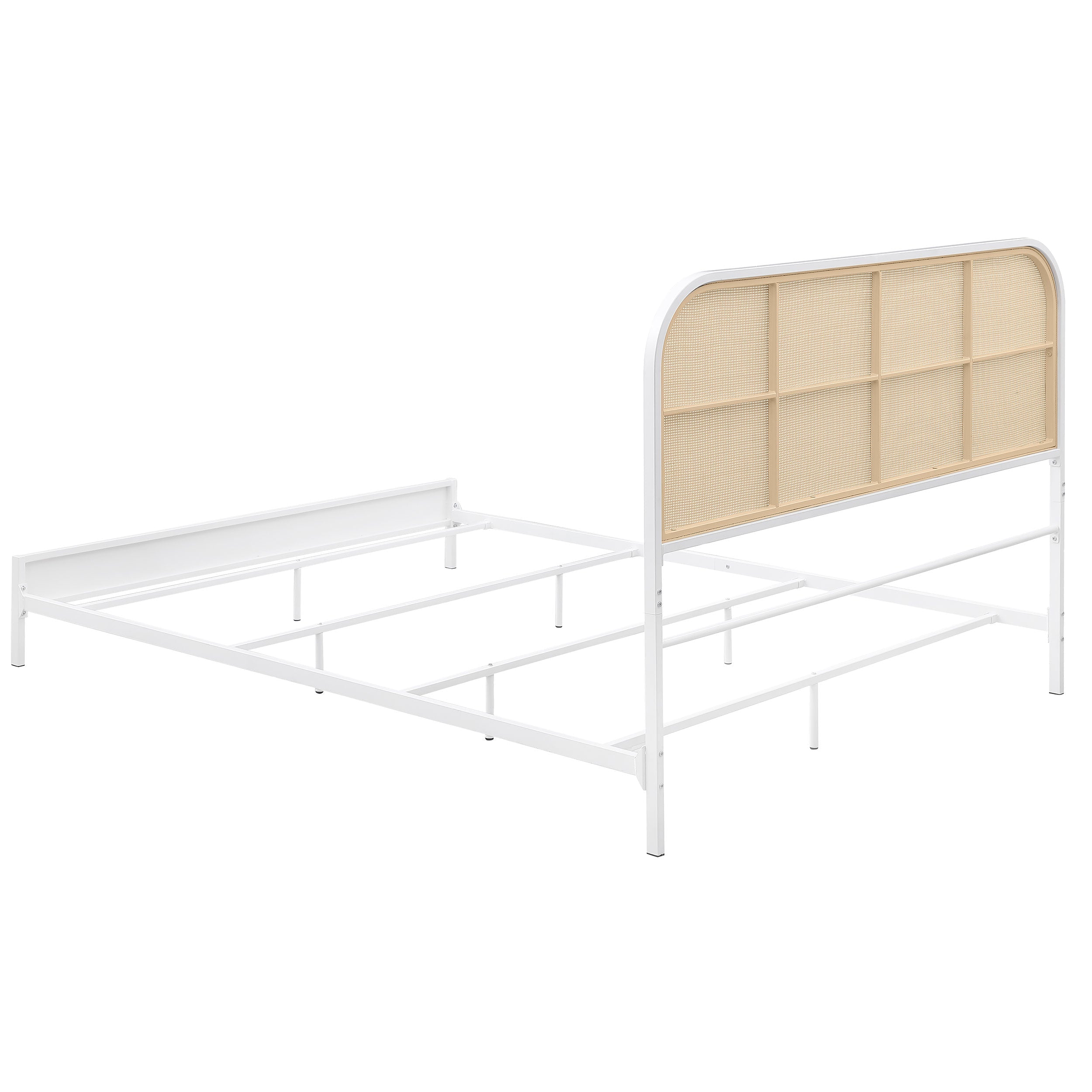 Amherst Radio Weave Rattan Metal Bed Black