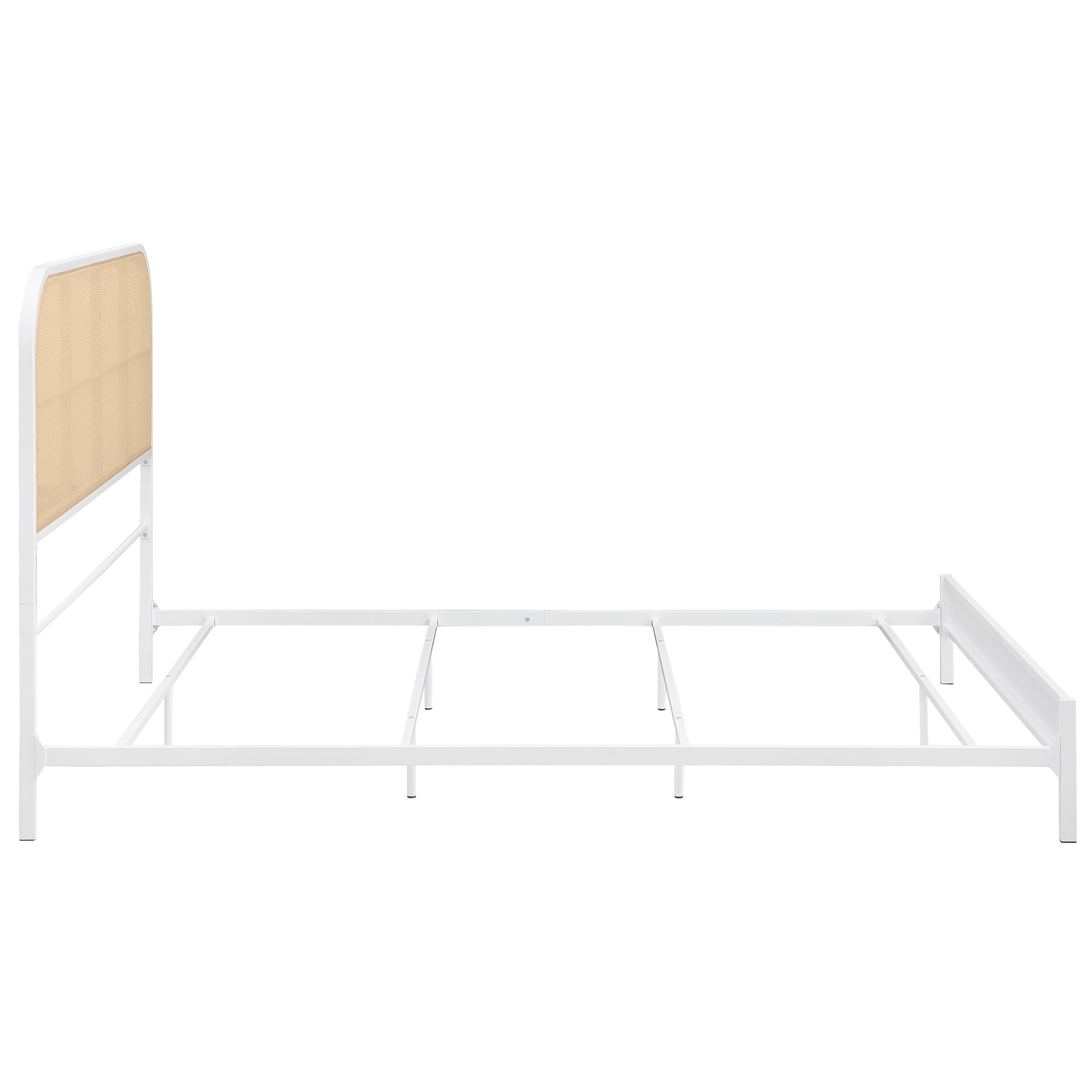 Amherst Radio Weave Rattan Metal Bed Black