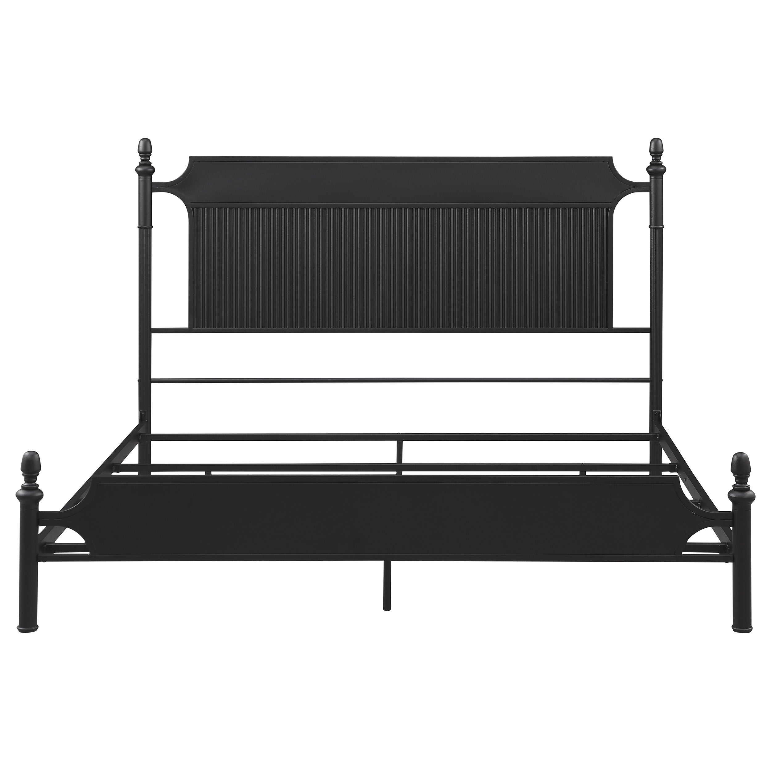 Cameron 51-inch Metal  Panel Bed Black