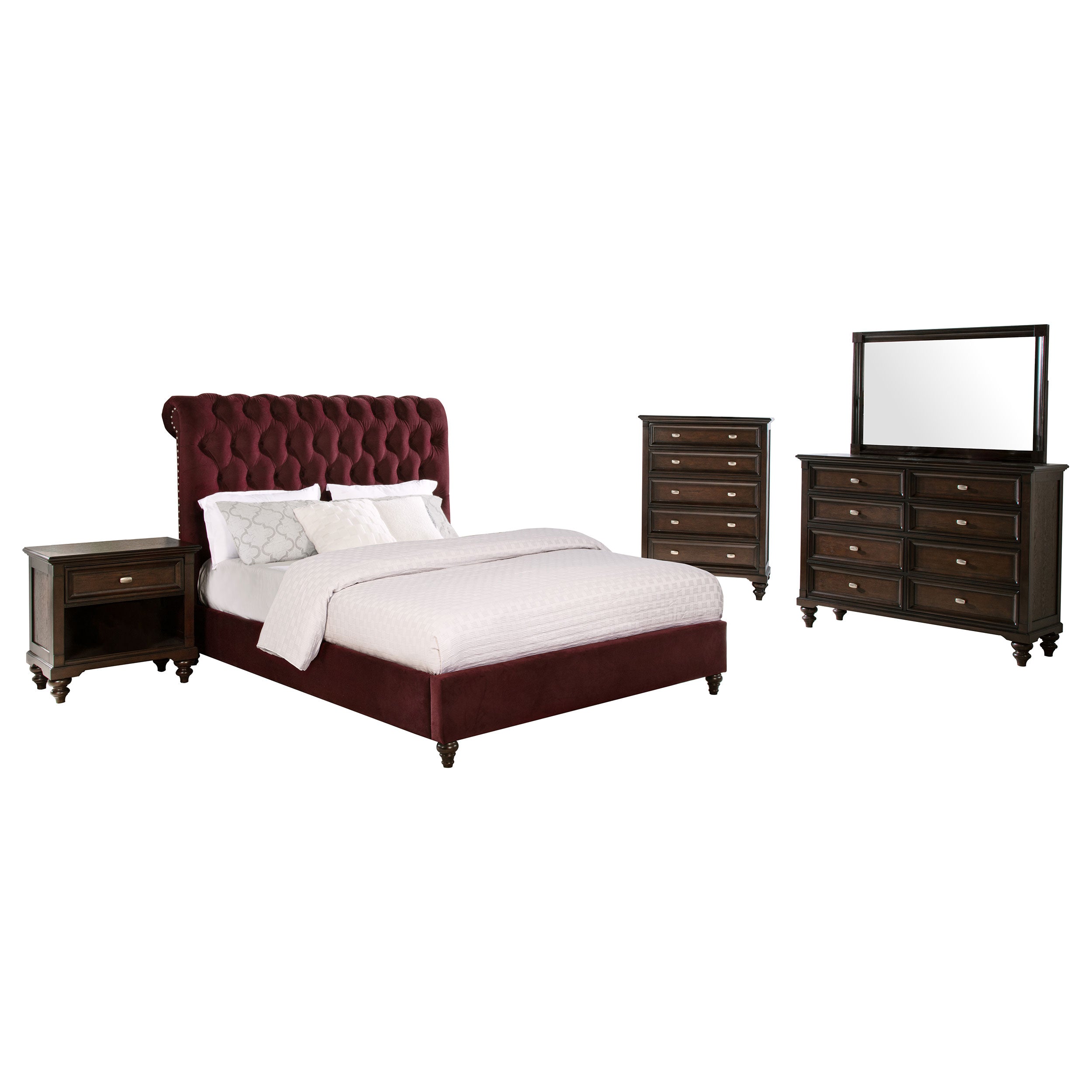 Devon Bedroom Set Beige and Oak