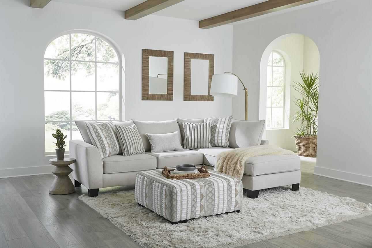 Bend Ivory Sectional Sofa