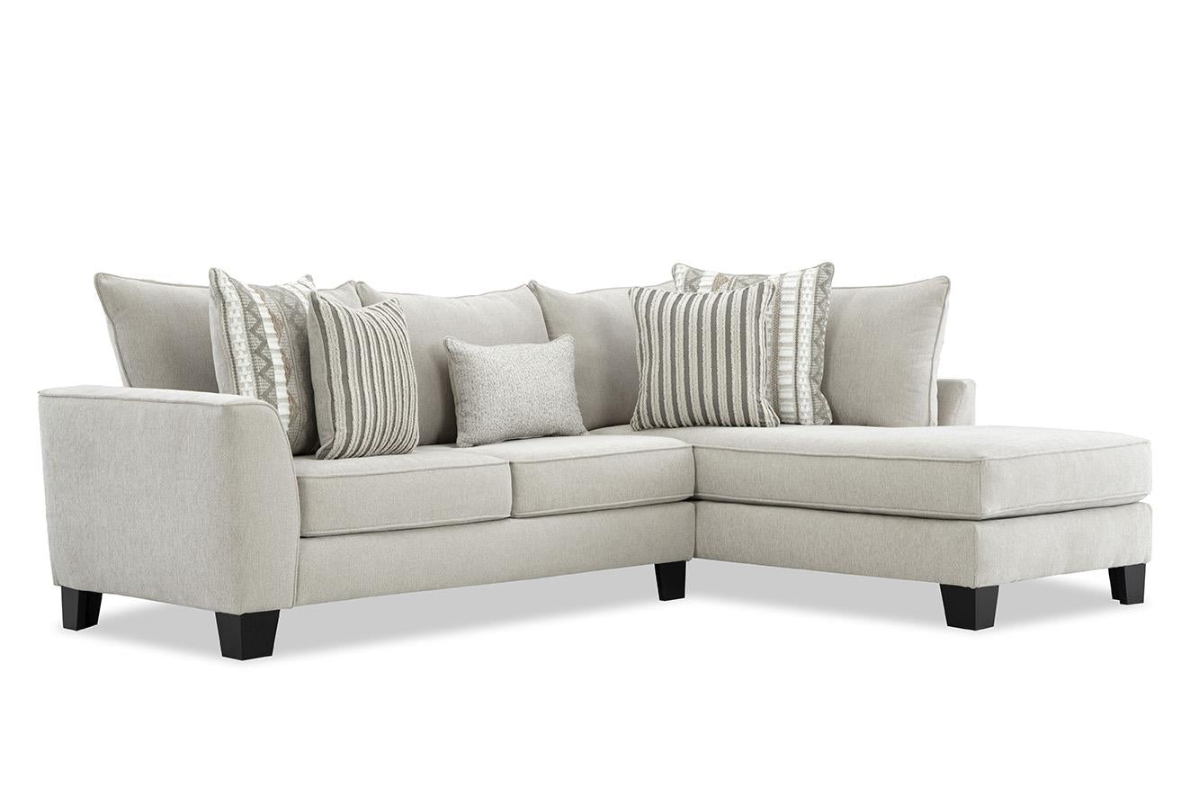 Bend Ivory Sectional Sofa