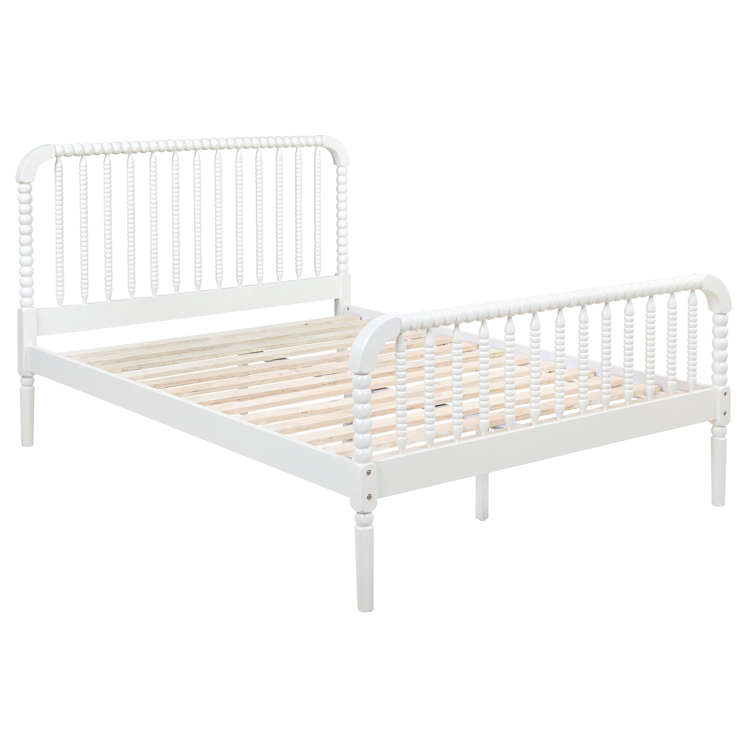 Jones Wood  Open Frame Bed White