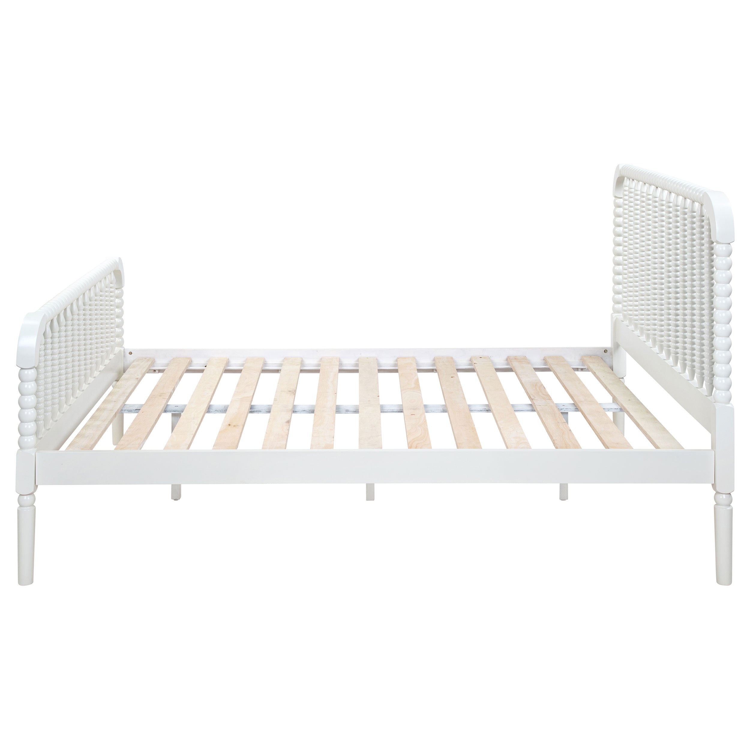 Jones Wood  Open Frame Bed White