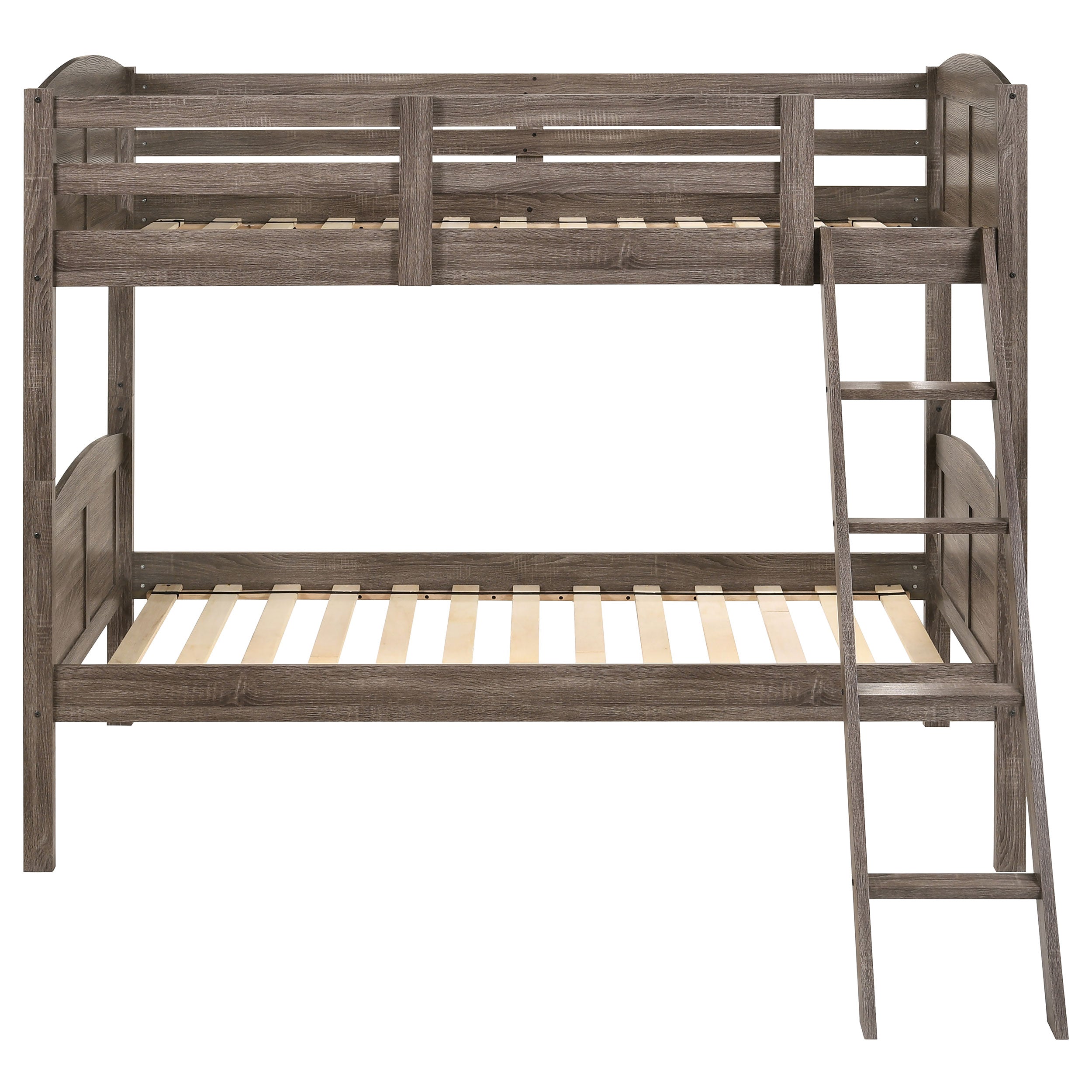 Flynn Wood  Over  Bunk Bed Weathered Brown