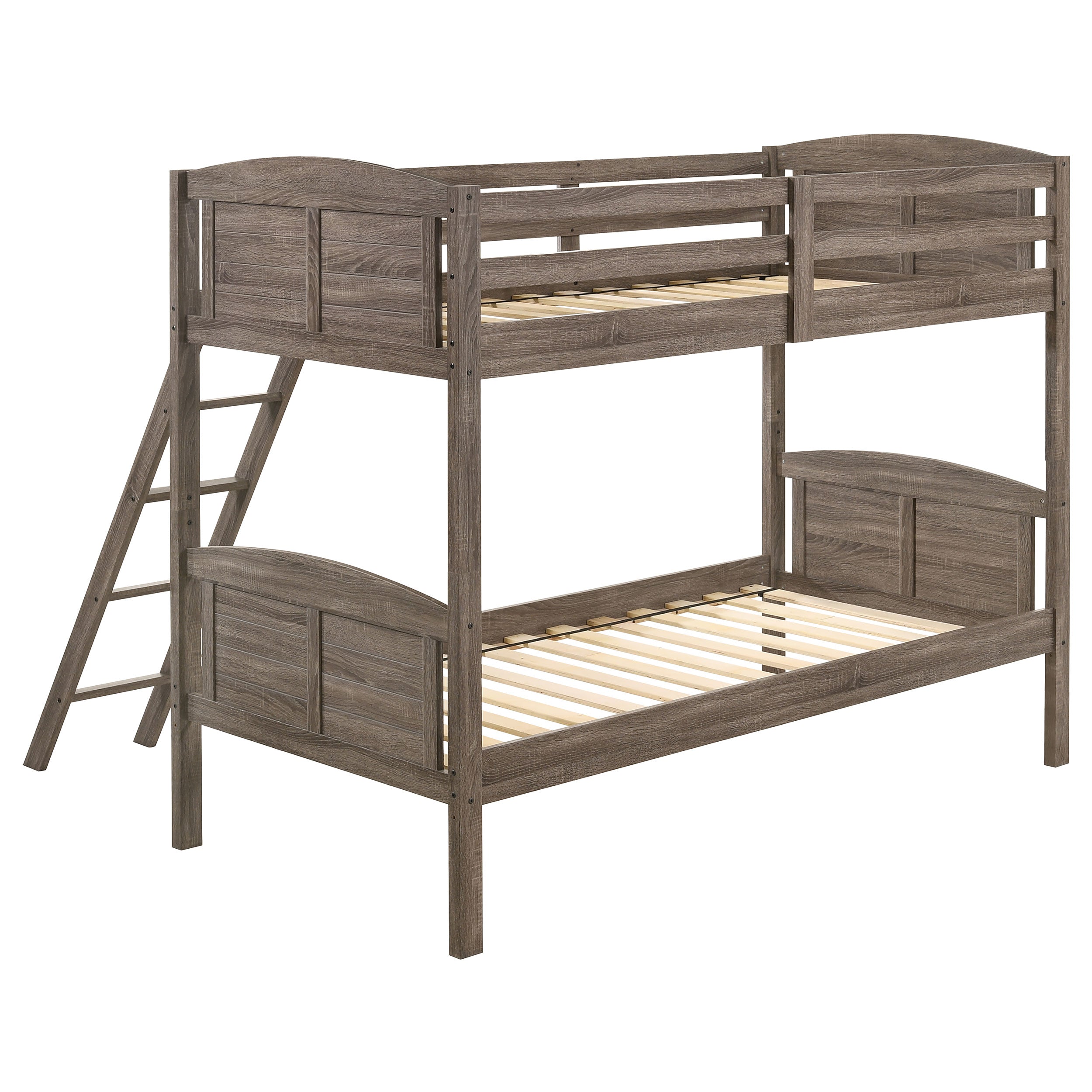 Flynn Wood  Over  Bunk Bed Weathered Brown