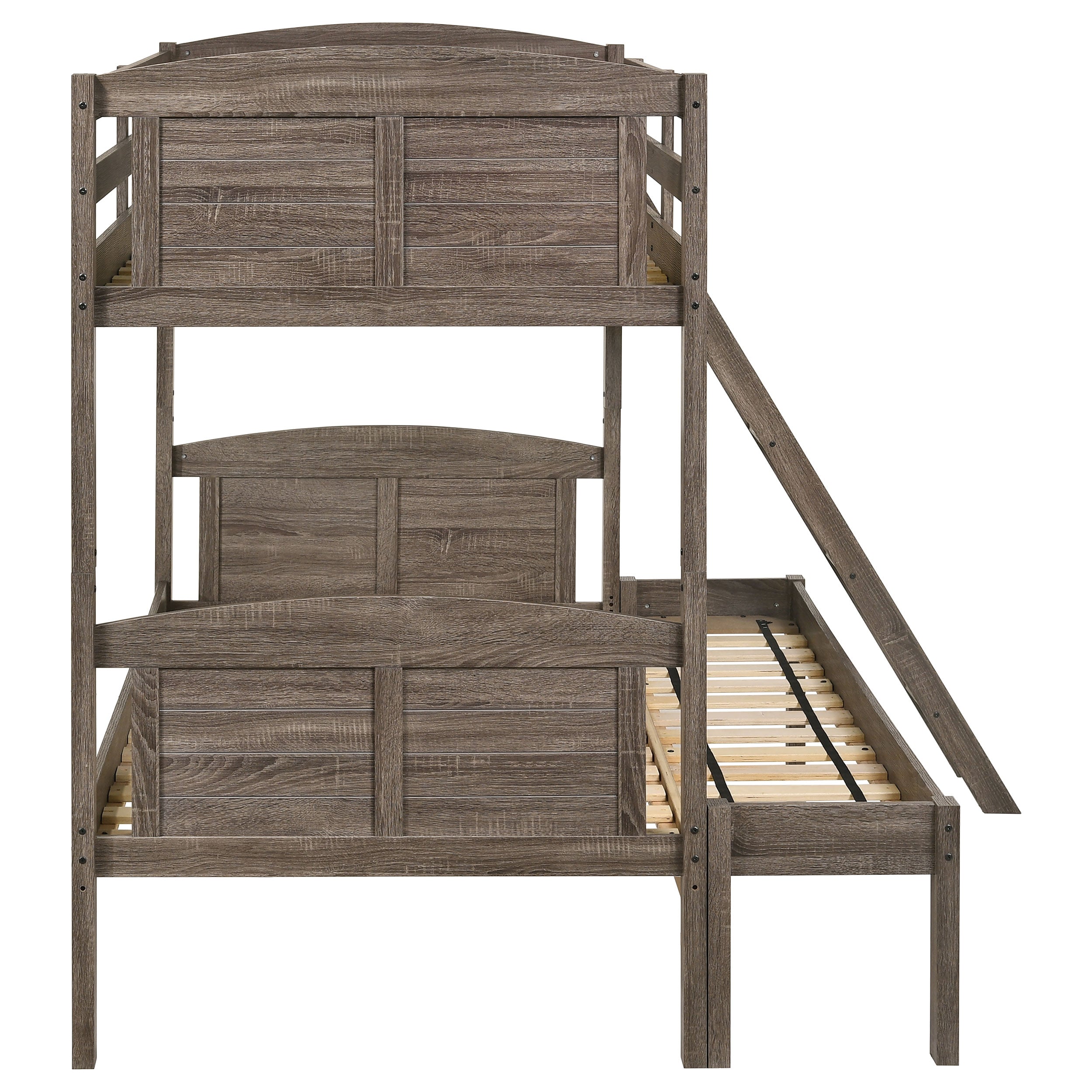 Flynn Wood  Over  Bunk Bed Weathered Brown