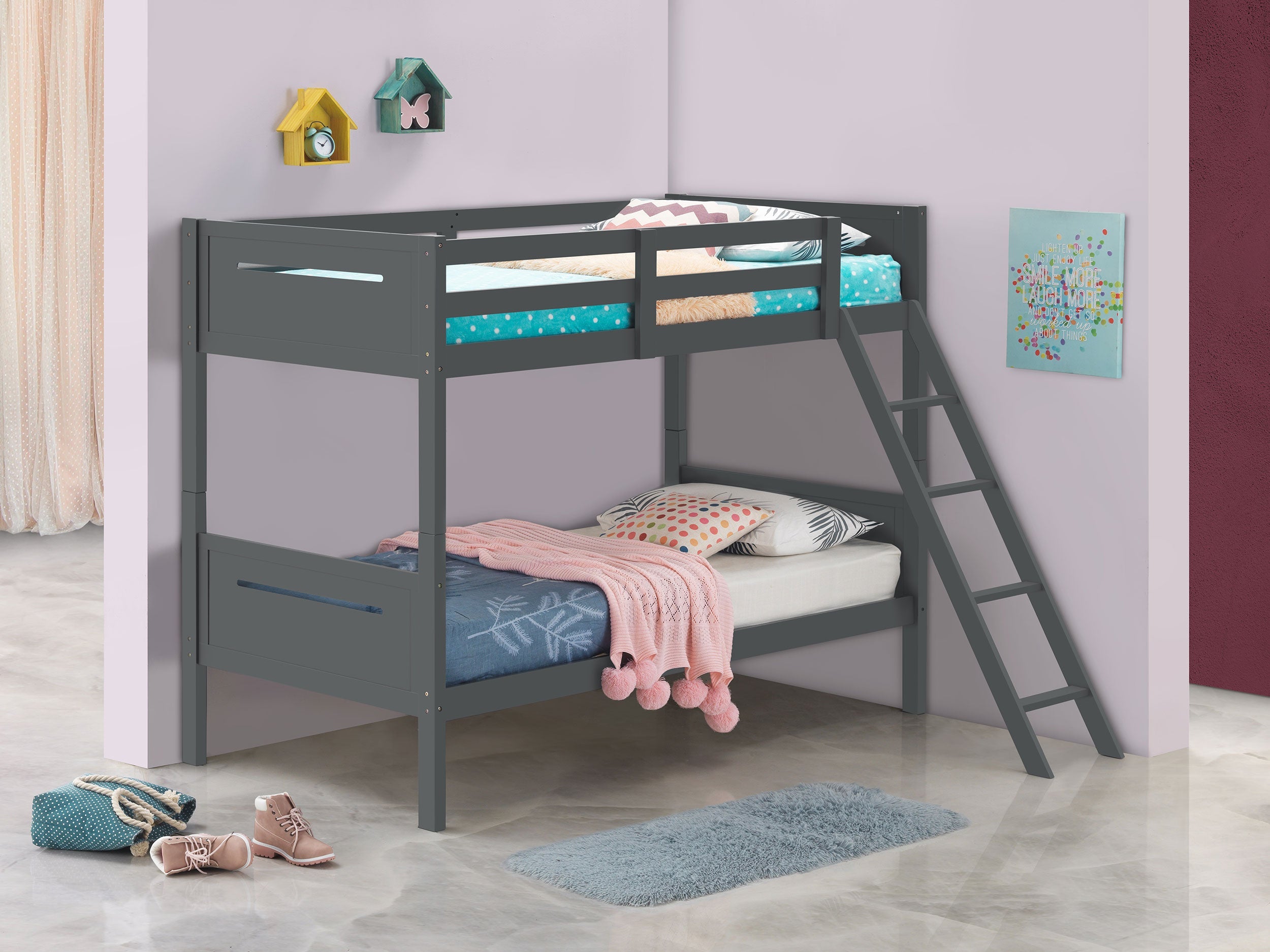 Littleton Wood  Over  Bunk Bed Black