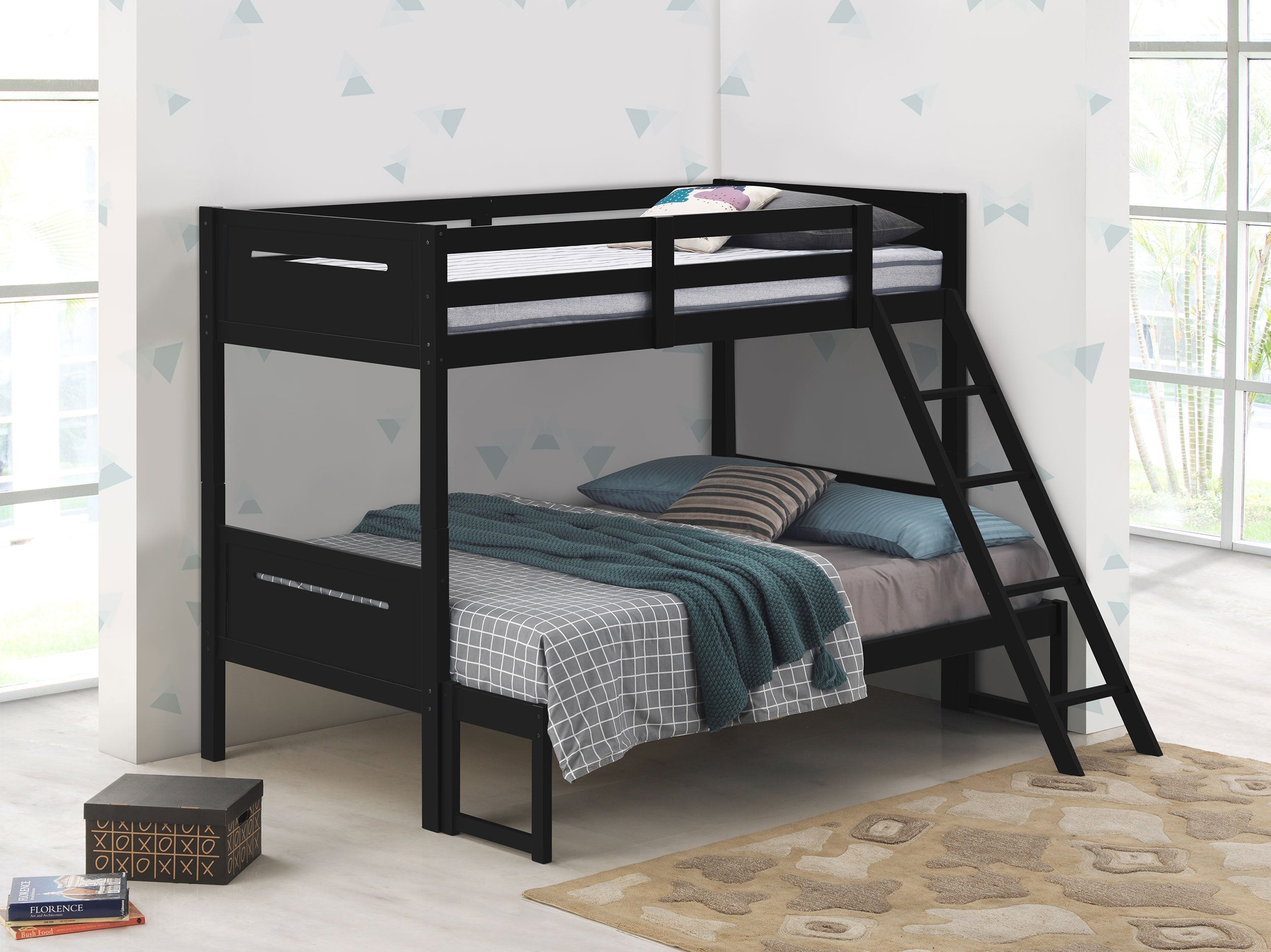 Littleton Wood  Over  Bunk Bed Black