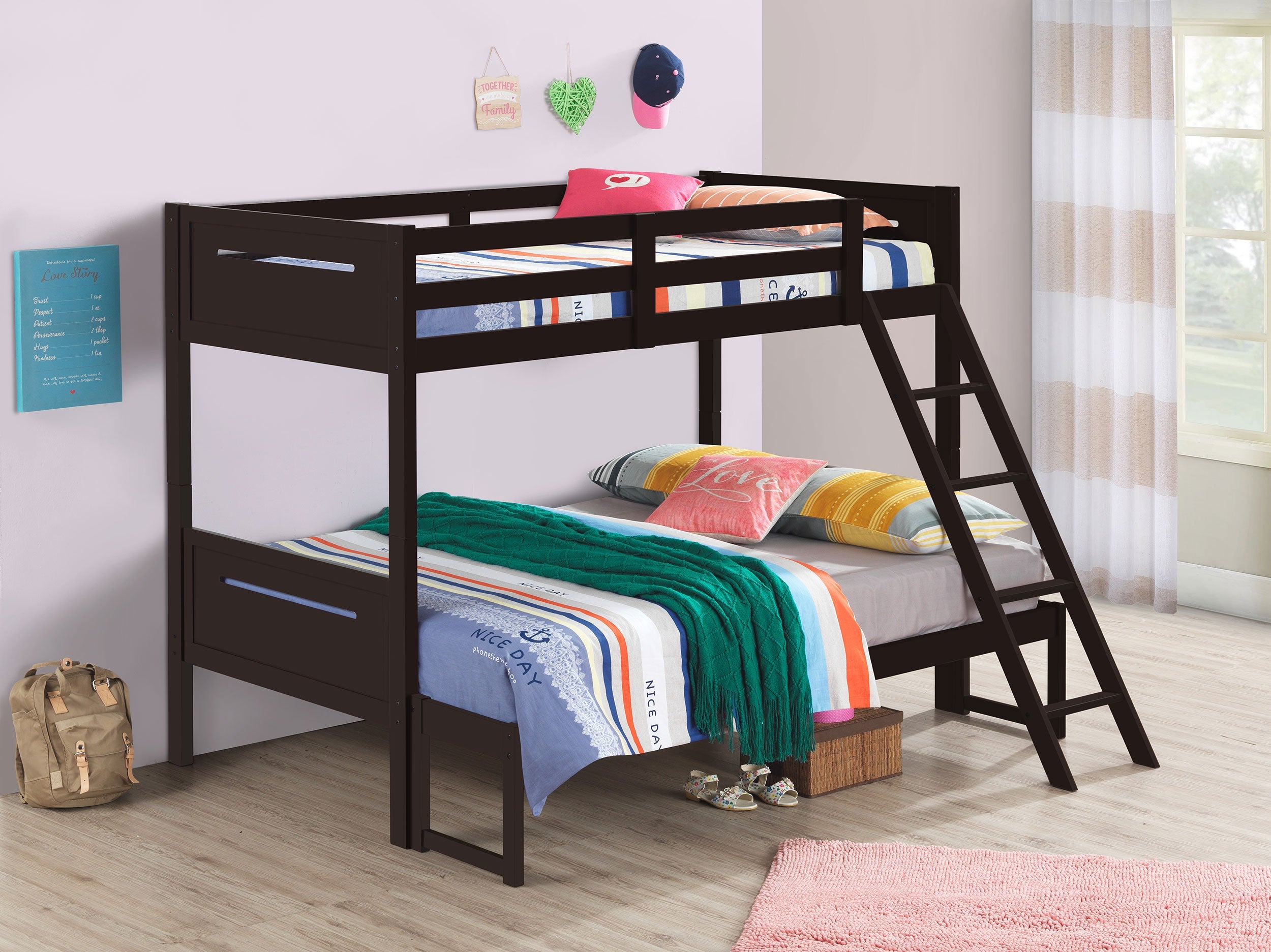 Littleton Wood  Over  Bunk Bed Black