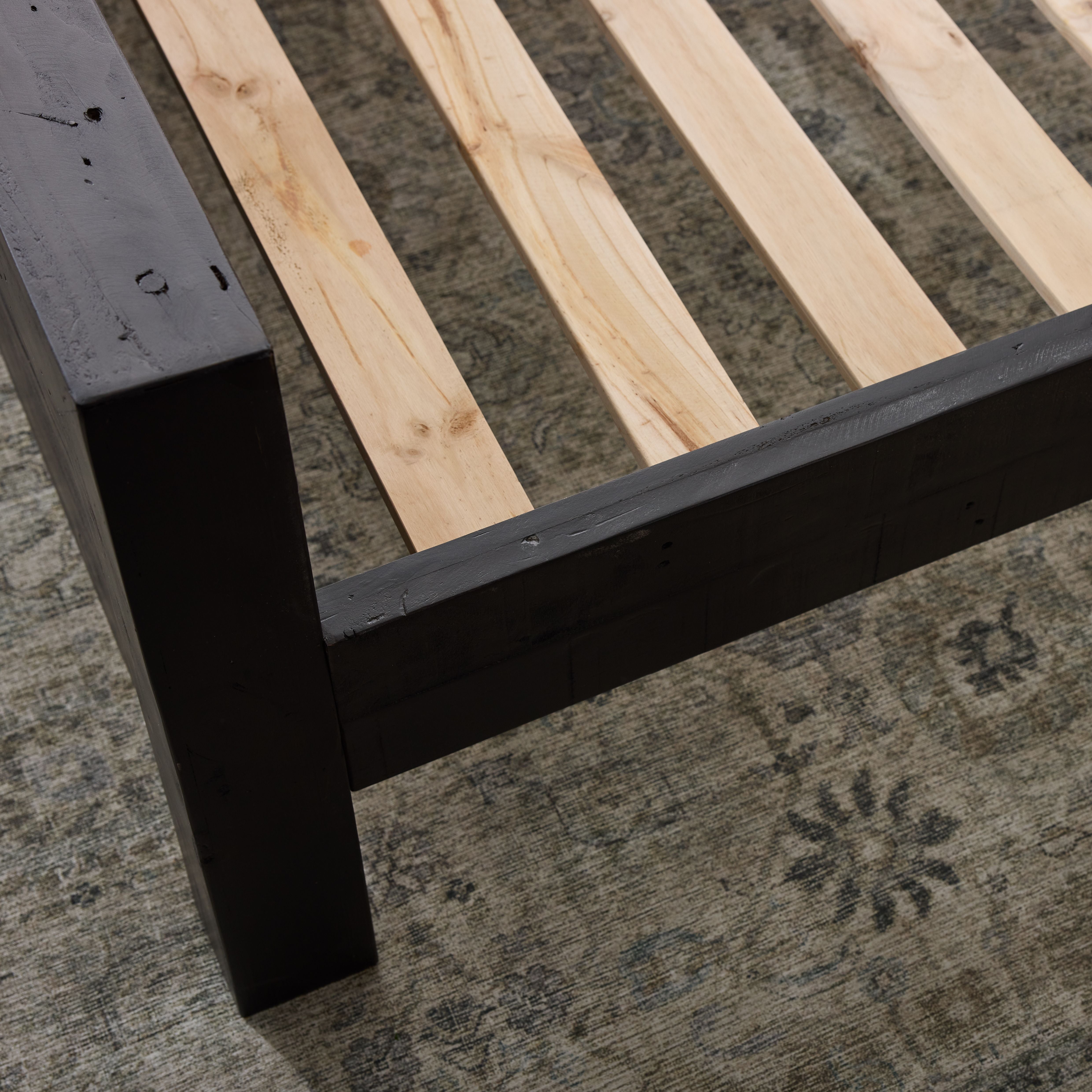 Tenon Bed, Espresso Wood