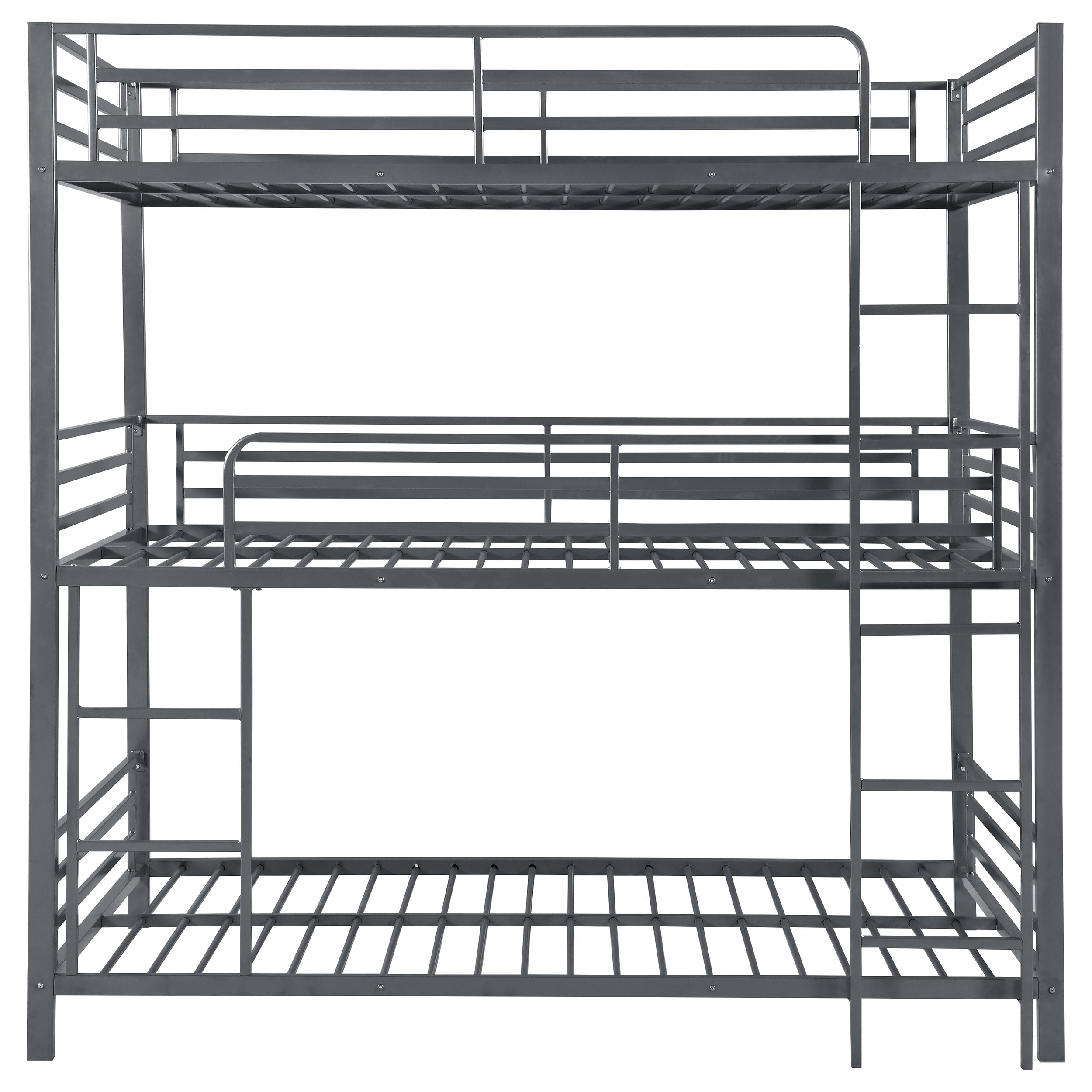 Maynard Metal  Triple Bunk Bed Gunmetal