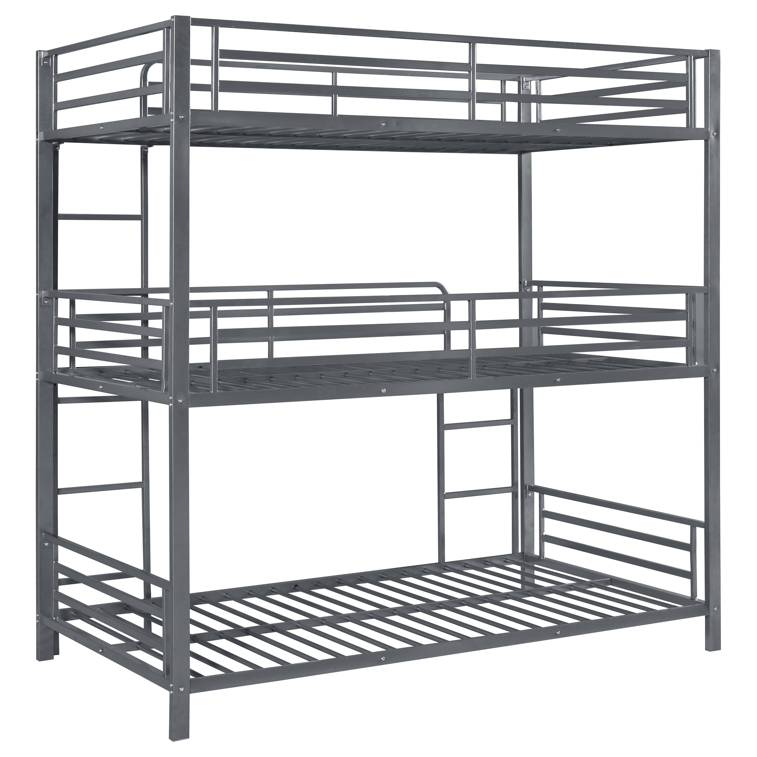 Maynard Metal  Triple Bunk Bed Gunmetal
