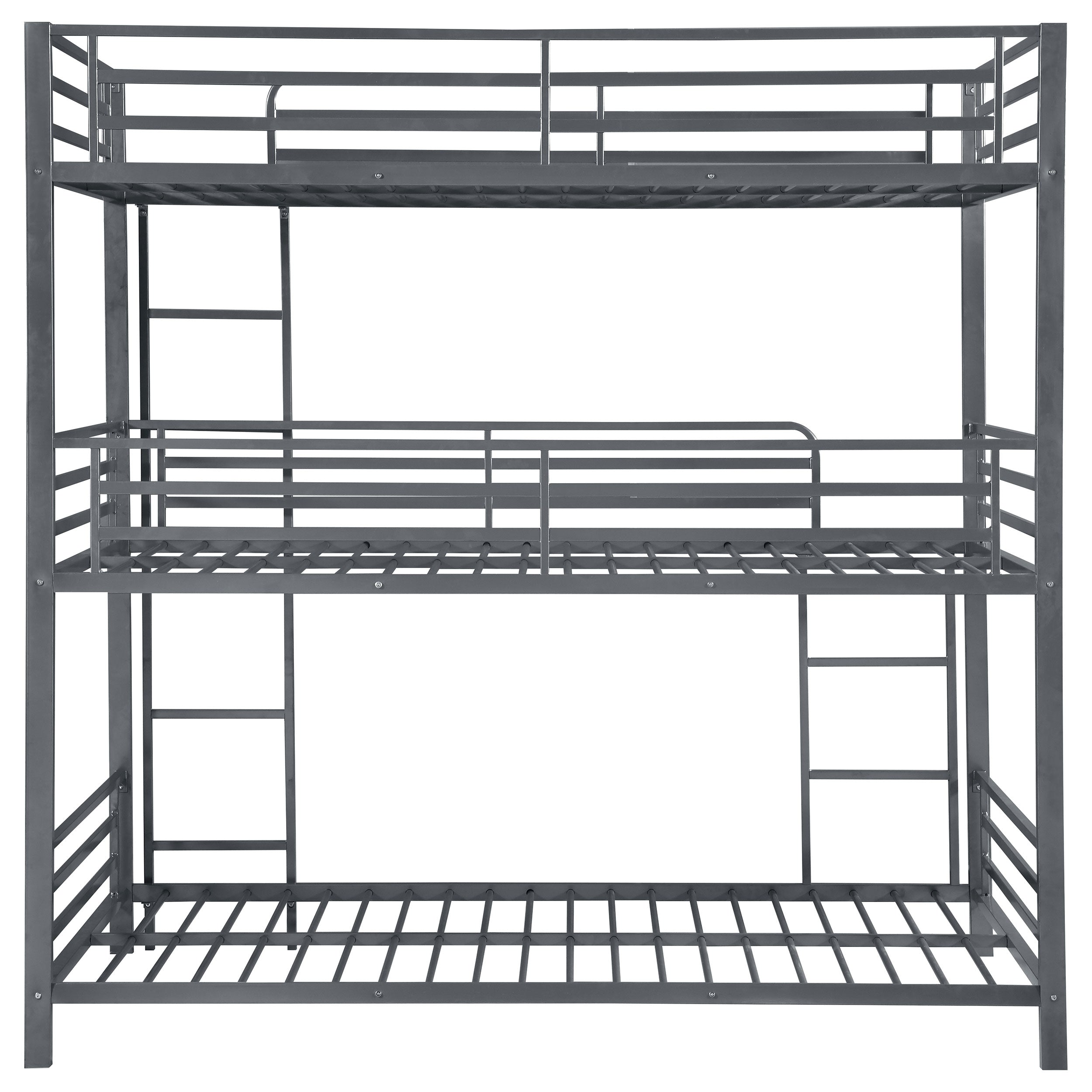 Maynard Metal  Triple Bunk Bed Gunmetal