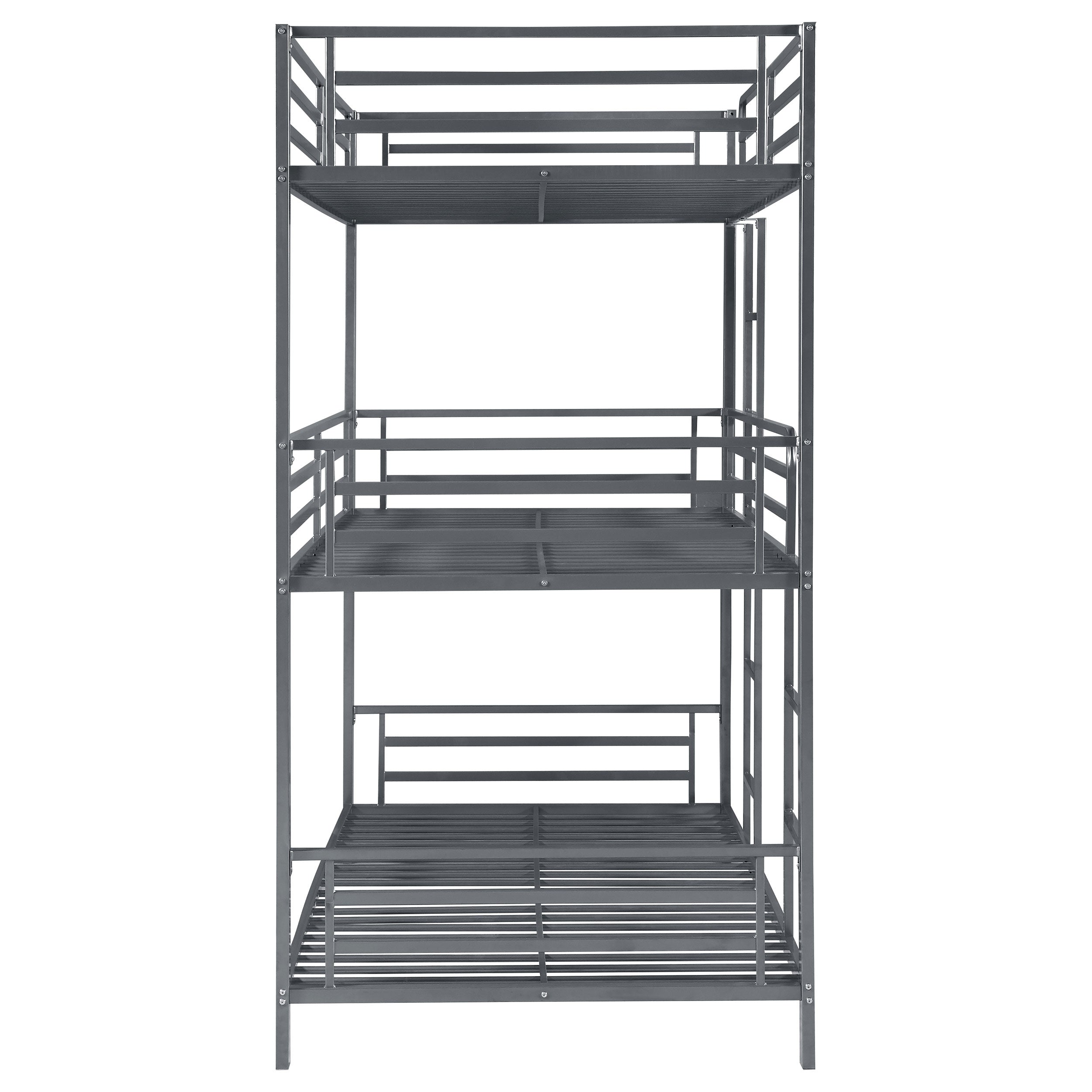 Maynard Metal  Triple Bunk Bed Gunmetal