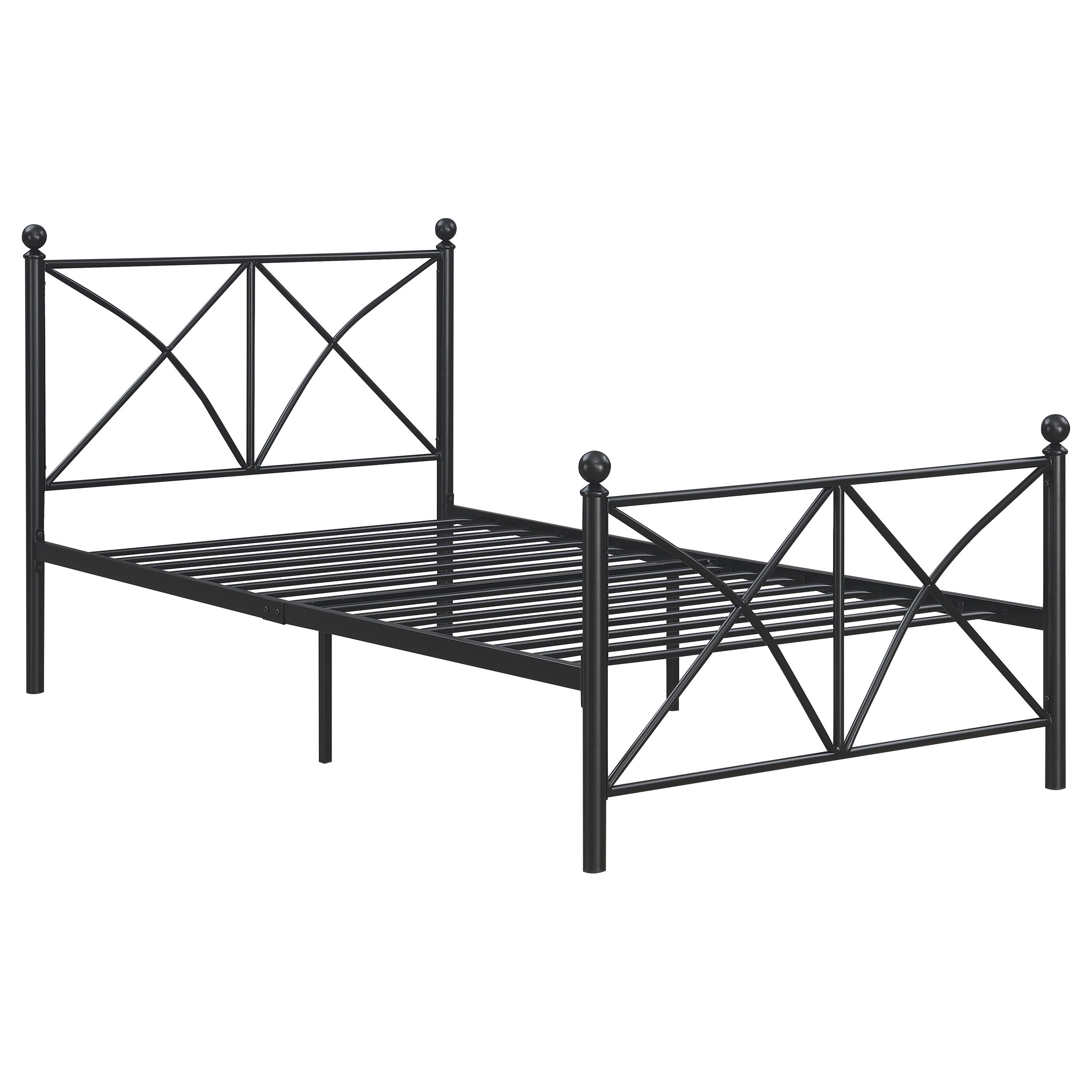 Hart Metal  Open Frame Bed Matte Black