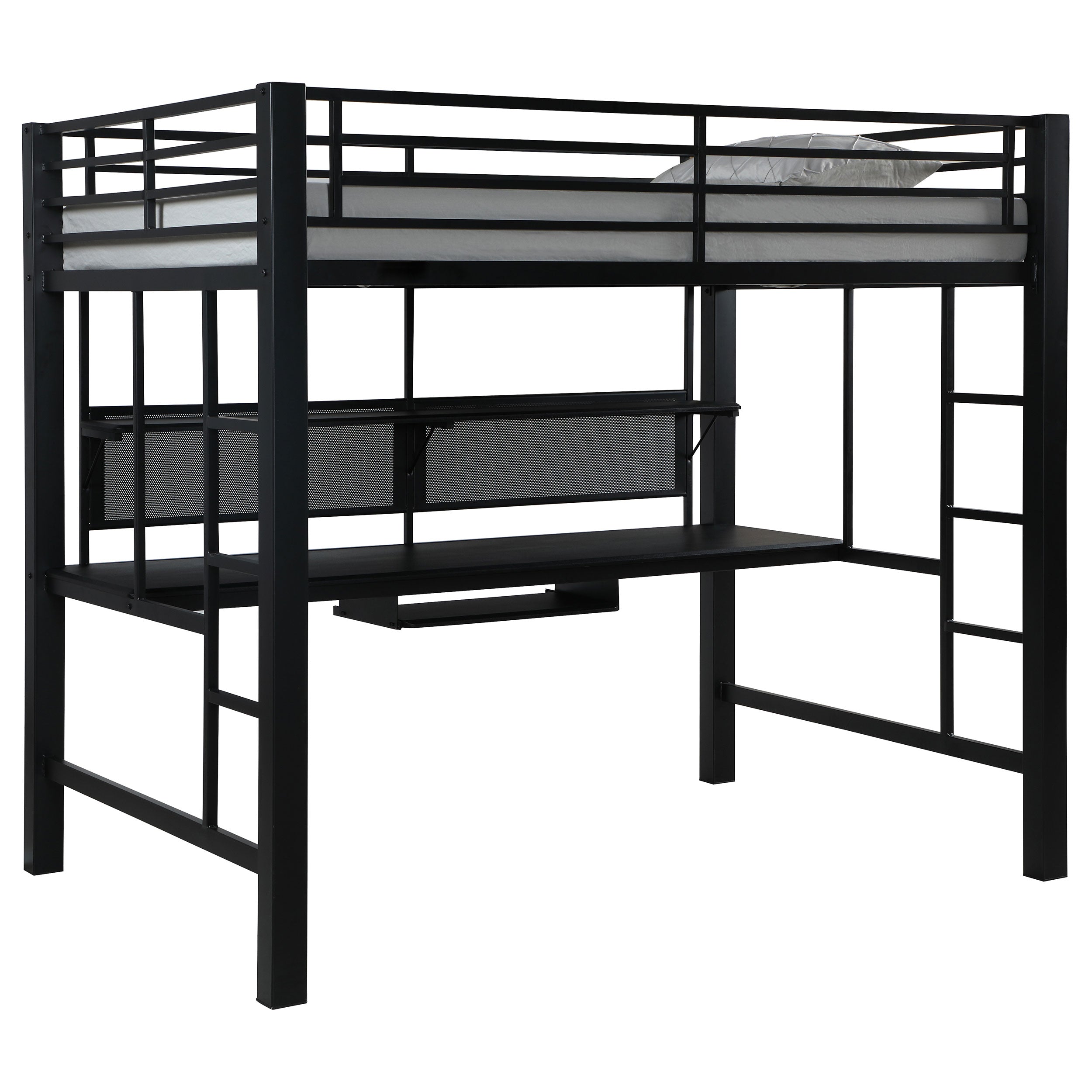 Avalon  Workstation Loft Bed Black